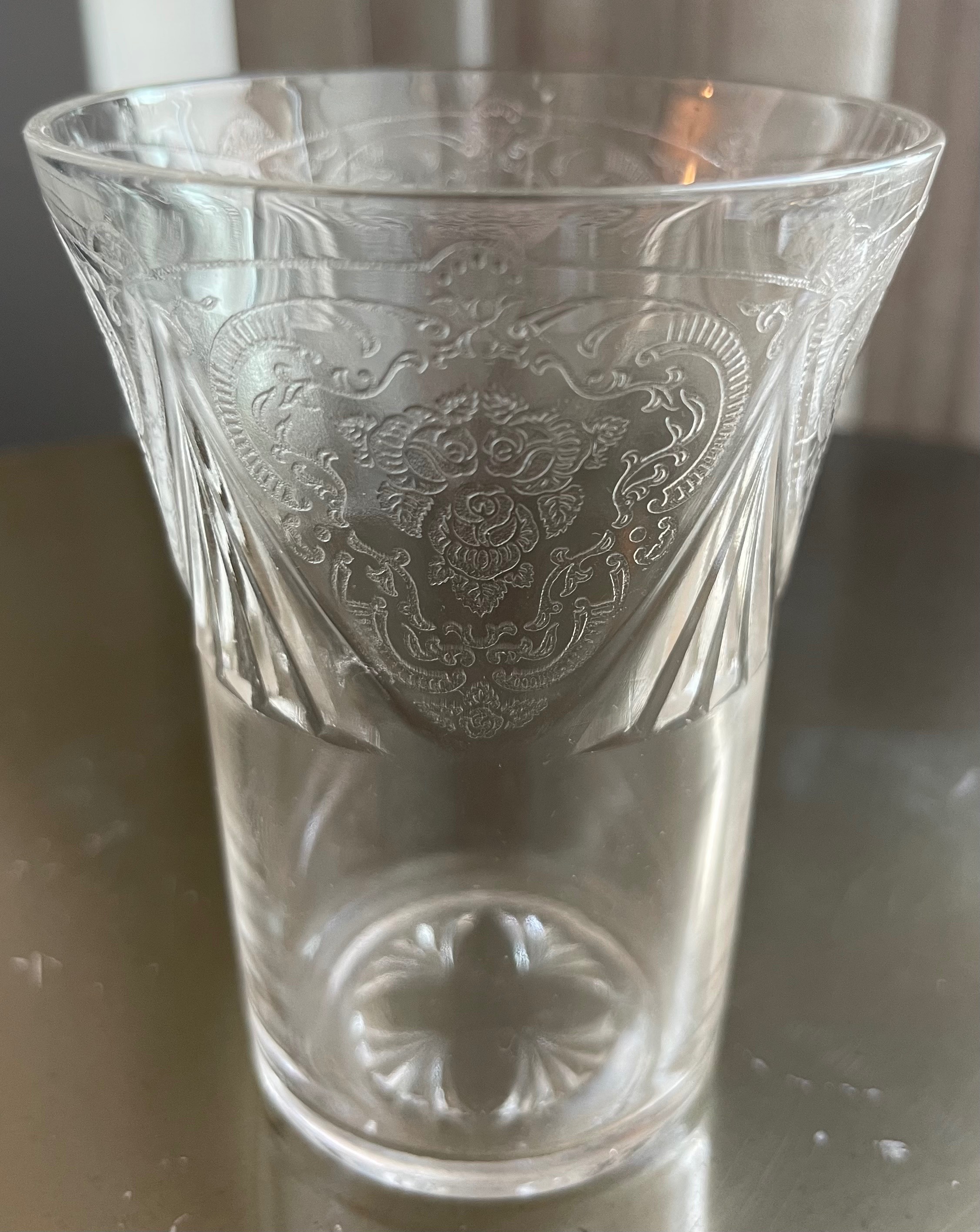 2 Vintage Hazel-Atlas Royal Lace Glasses (1930s) - photo 2
