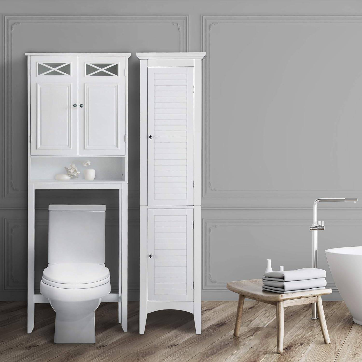 White Over-the-Toilet Storage Cabinet - New in box - photo 3