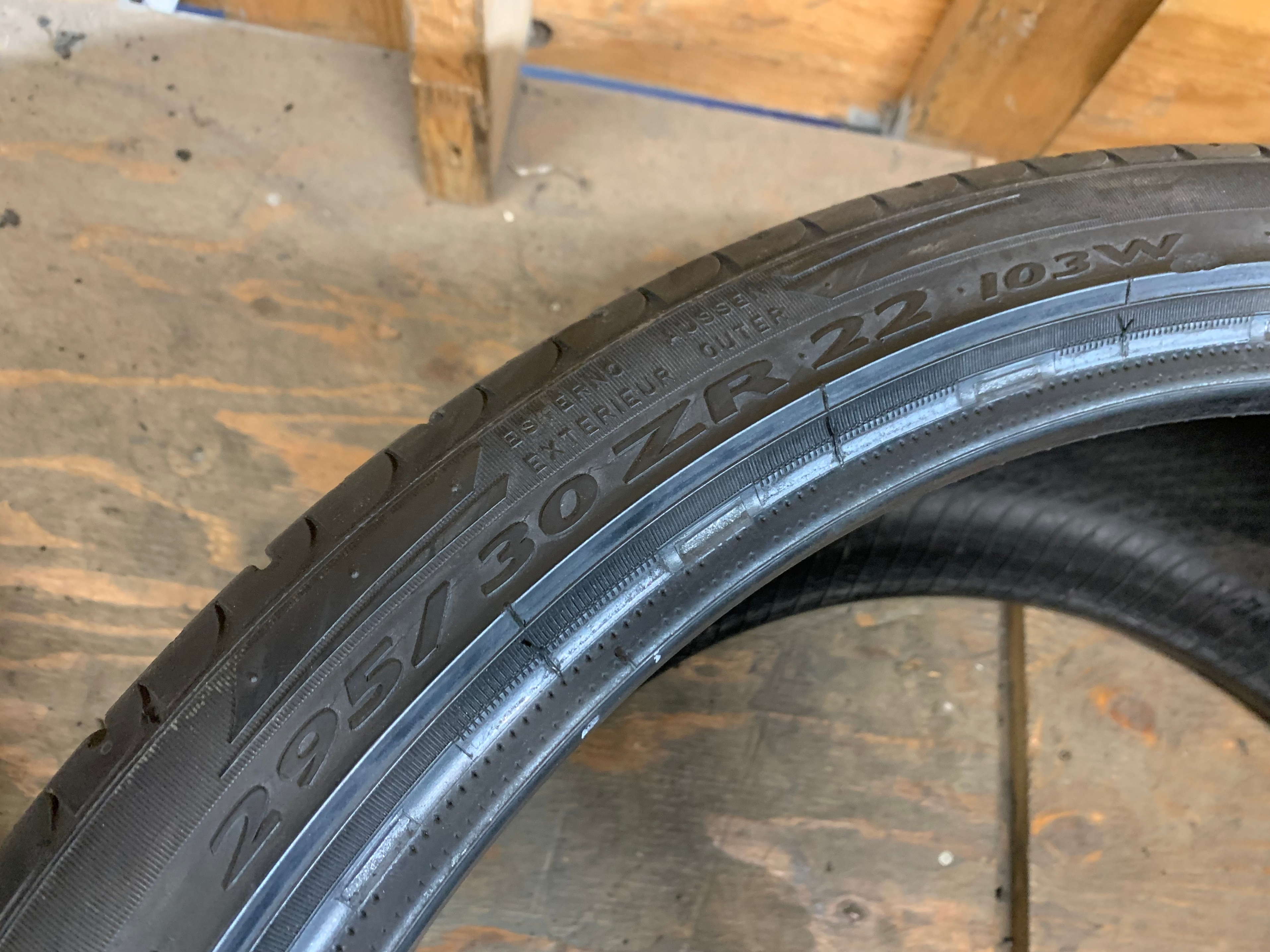 1 x single 295/30/22 M+S 103W Pireli scorpion zero with 60% - photo 5