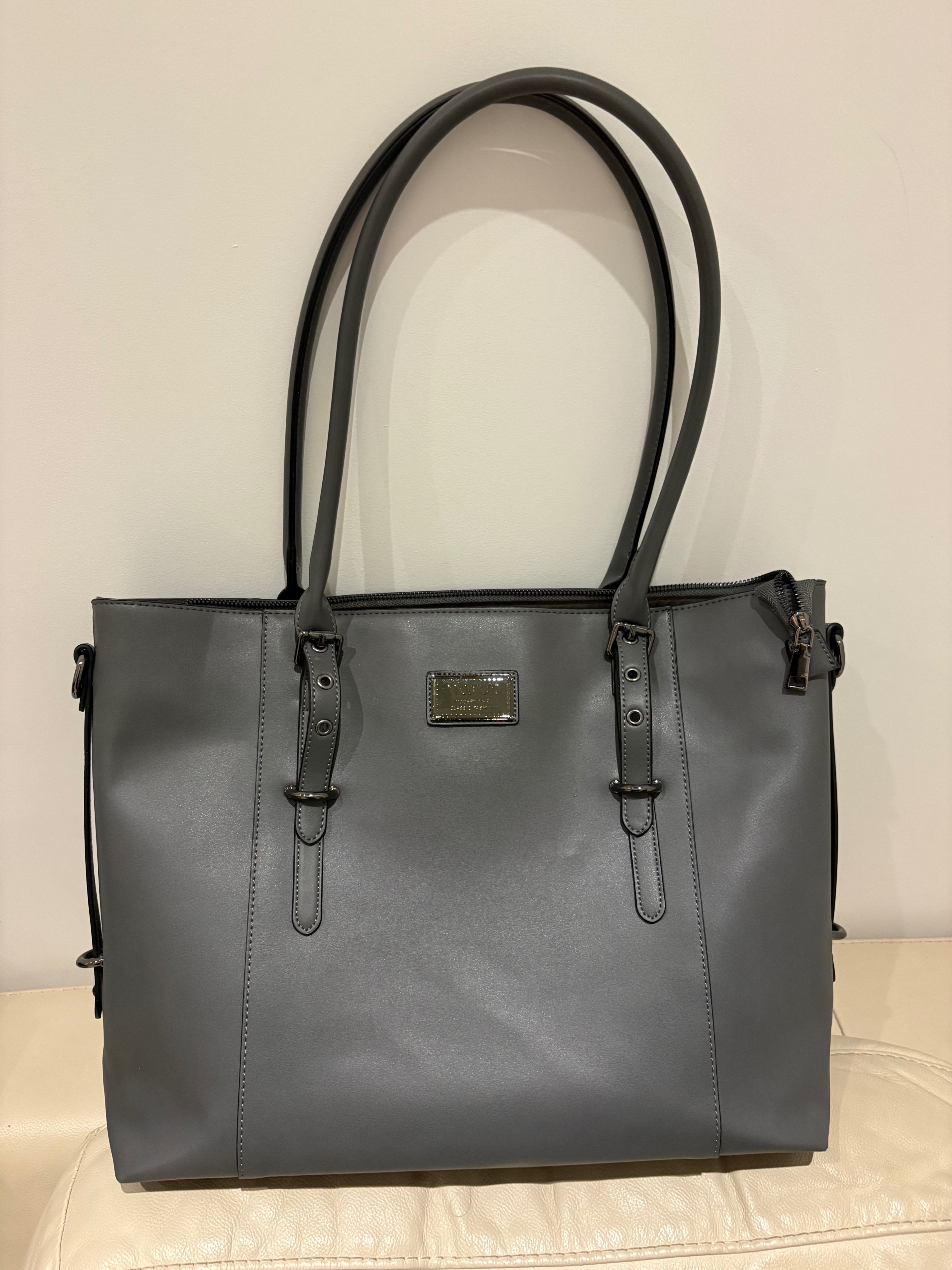 MOSISO Grey Laptop Tote Bag 17" Work Shoulder Bag - photo 2