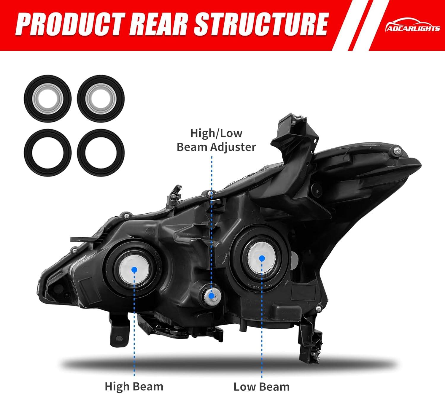 Nissan Altima Headlight for 13-15 Nissan Altima - photo 4