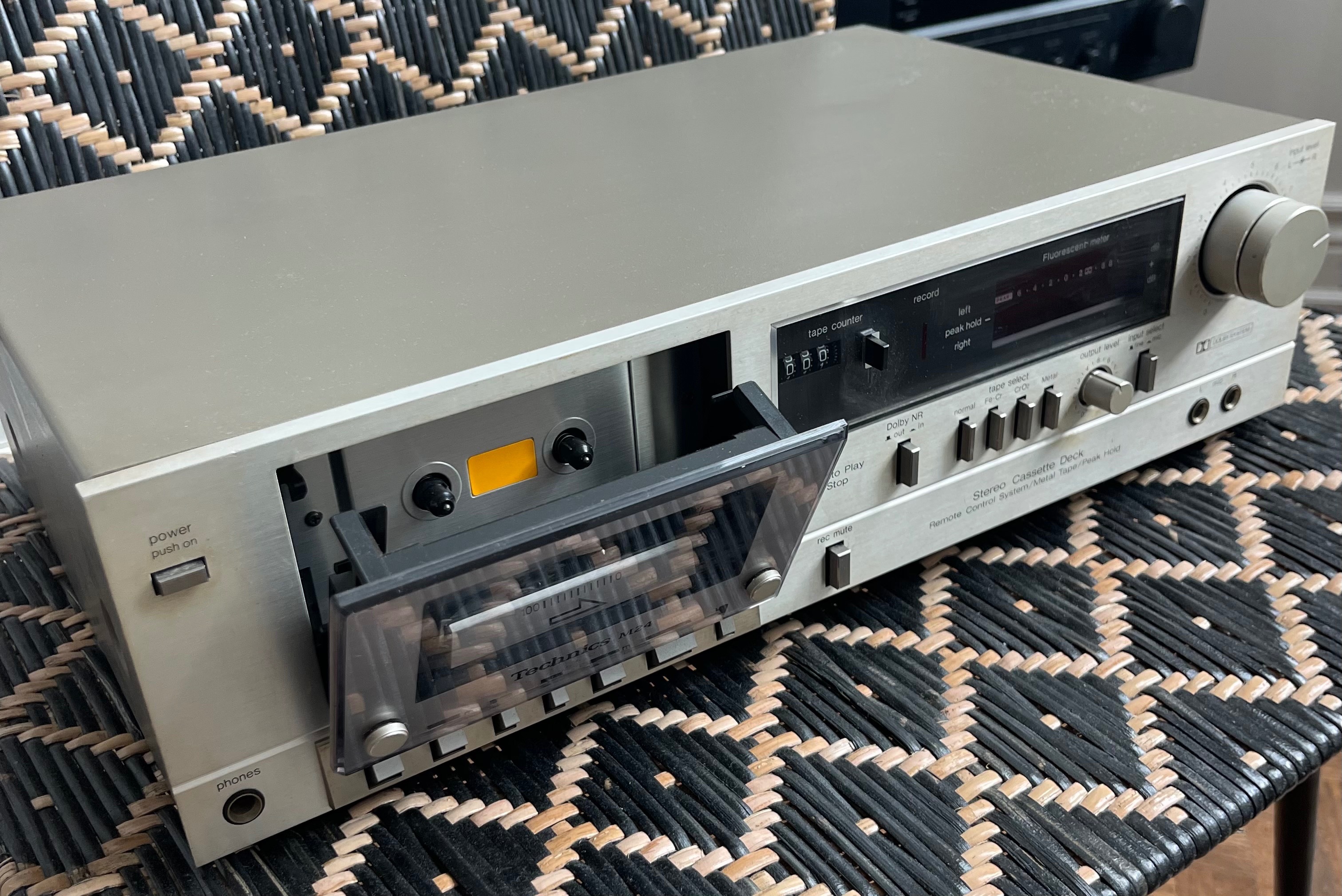 Vintage Technics RS-M24 Cassette Deck - Silver Face - Tested