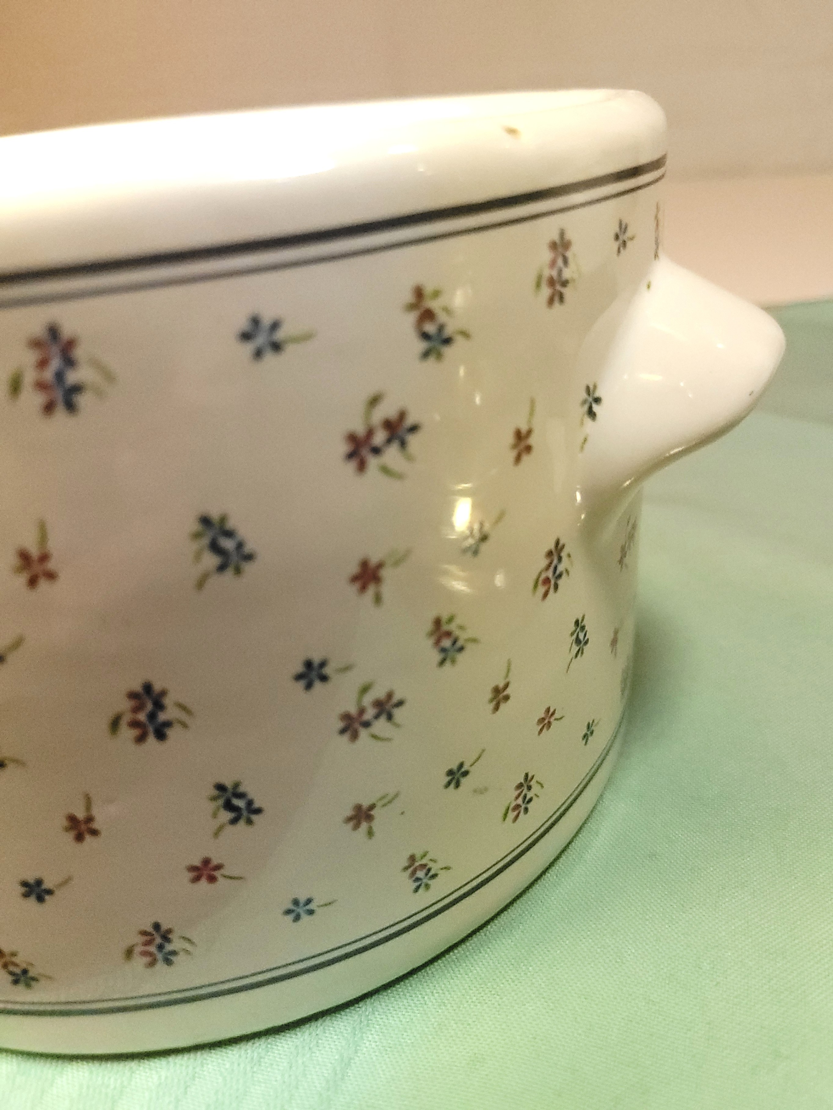 Stoneware Planter, 1970s Taiwan Oven Proof Pottery, Small Handle - photo 5