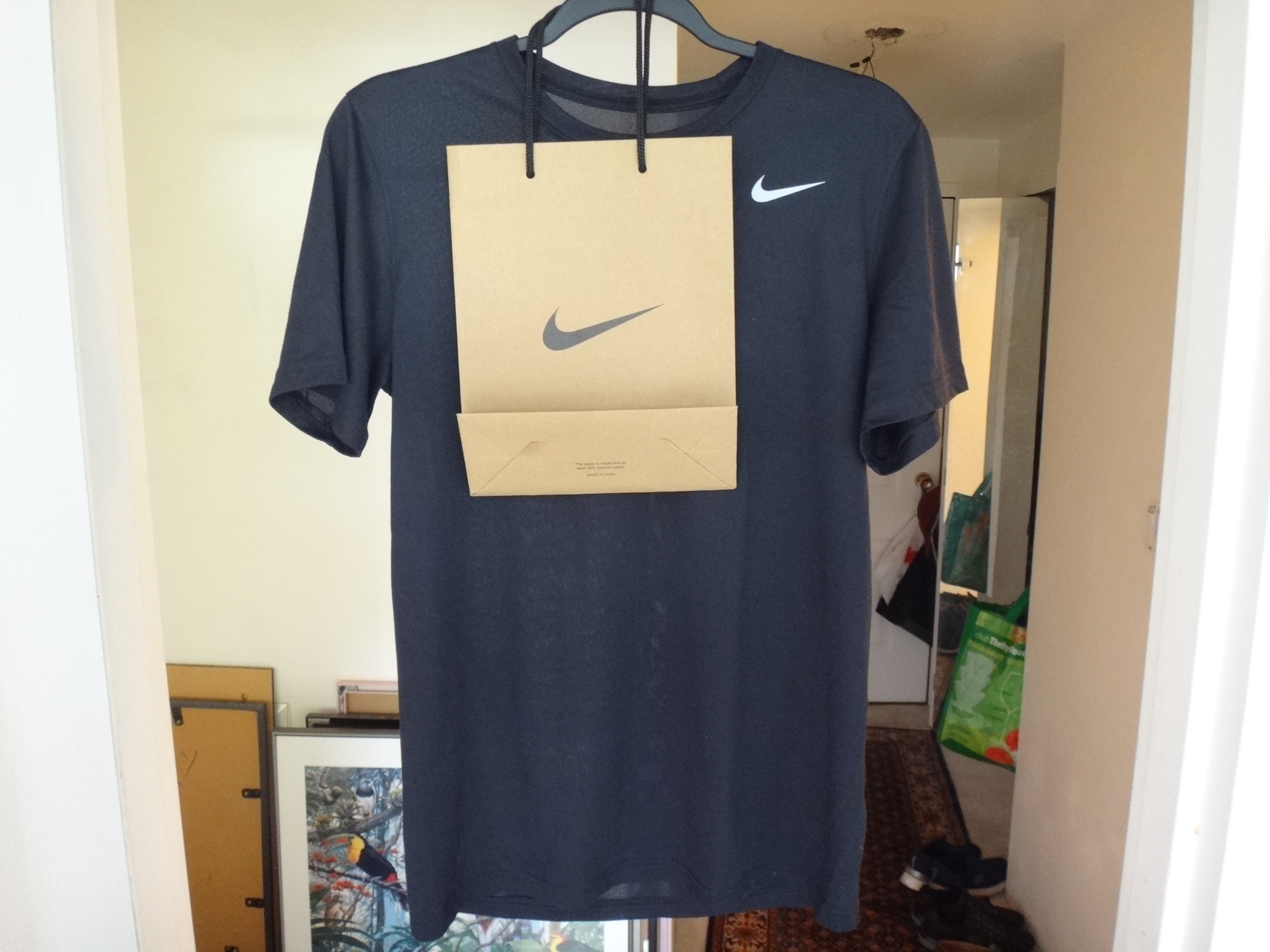 ✅👍🆕THE NIKE TEE DRI-FIT Men's Small Black T- Shirt - photo 4