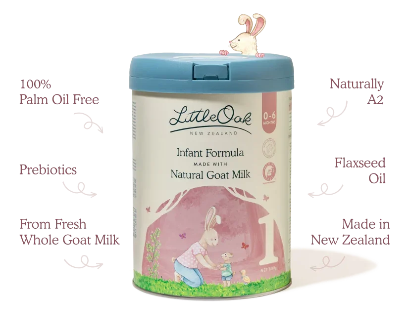 LittleOak Natural Goat Milk Infant Formula 0-6 Months
