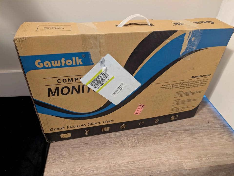Gawfolk 24.5” 200Hz Gaming Monitor White, Open Box - New, Tested - photo 4