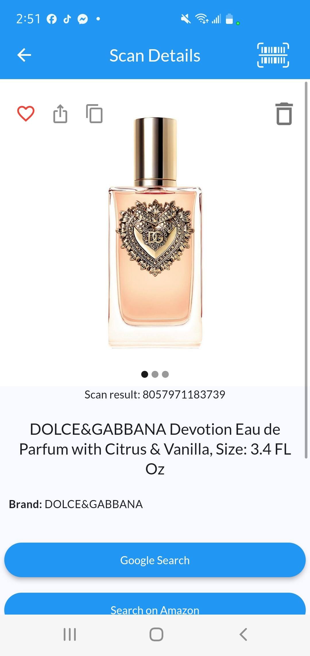 Dolce & Gabbana Devotion for Women Eau De Parfum Spray, 3.4 - photo 3