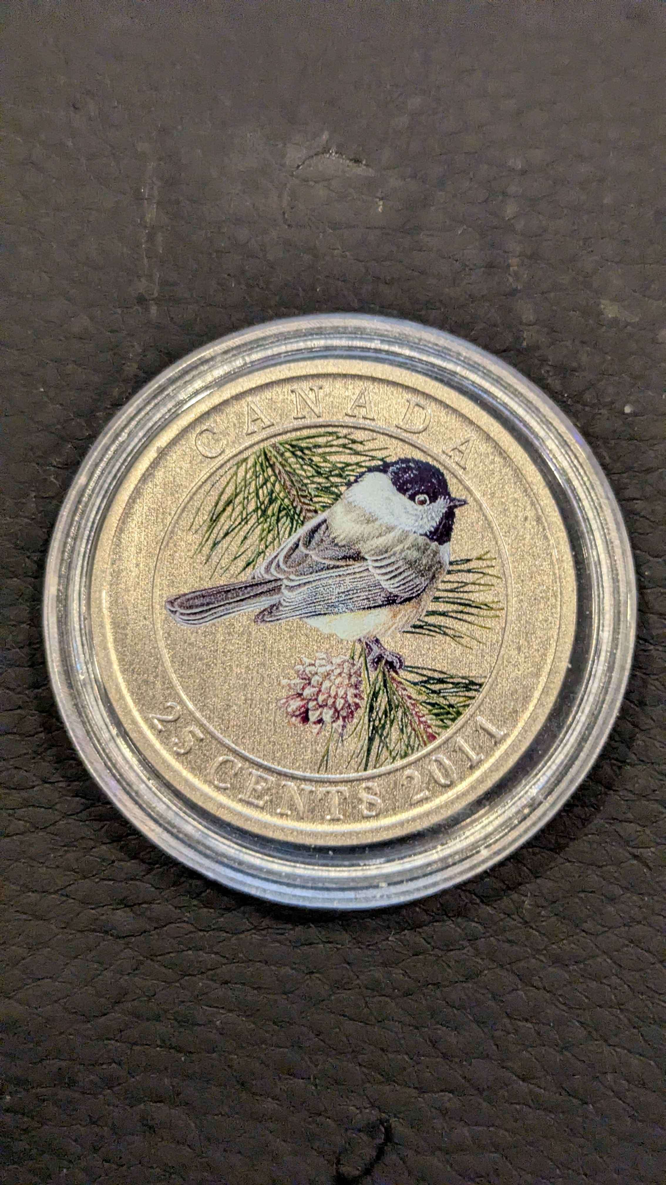 Birds of Canada 25 cent coloured coins - photo 3