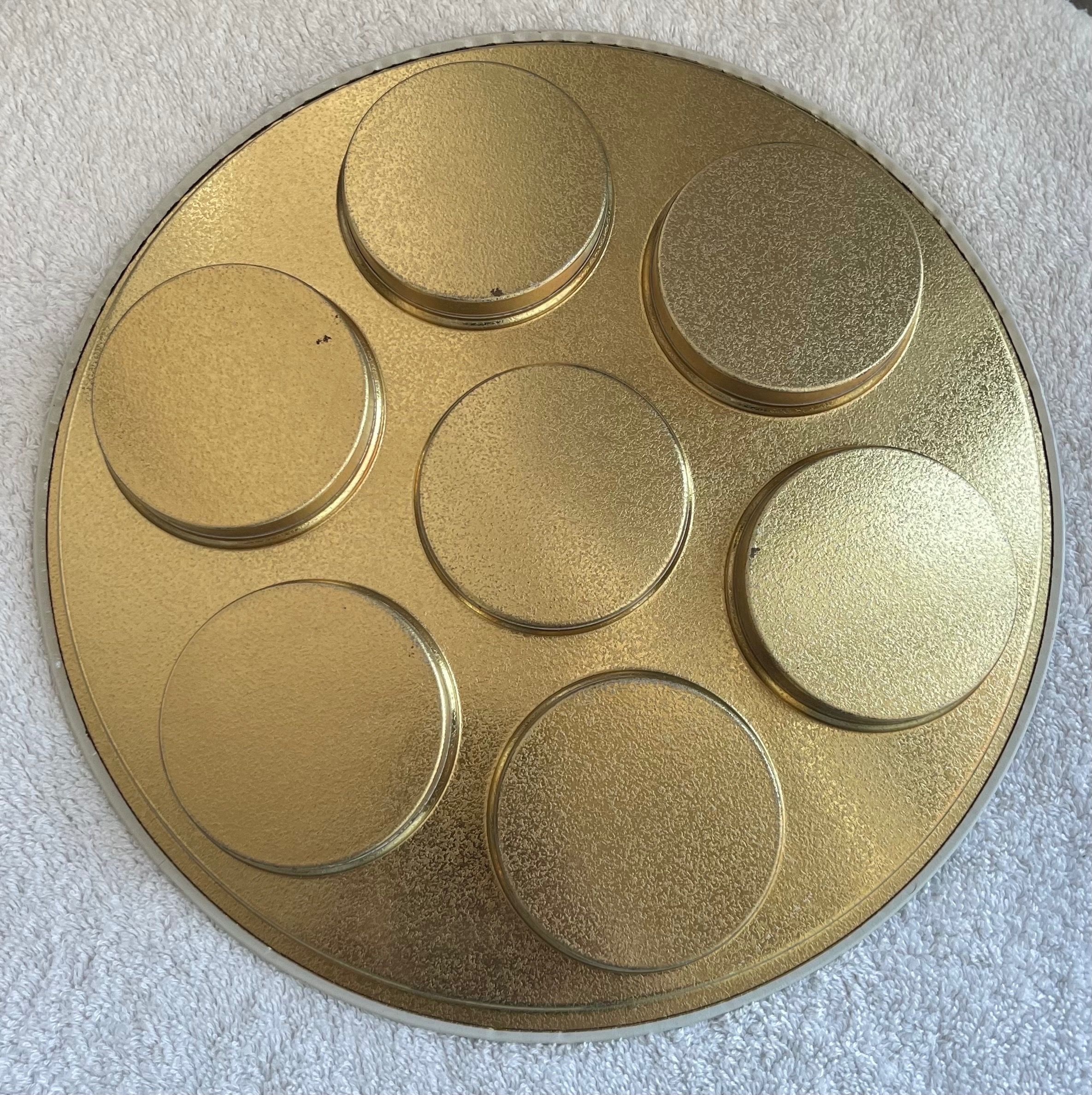Vintage Florida Drink Holder Tray — 6 Cup Recessed Design - photo 3