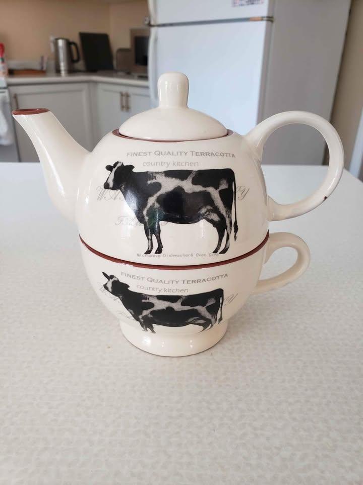 Teapot + Mug with Salt & Pepper set - photo 3