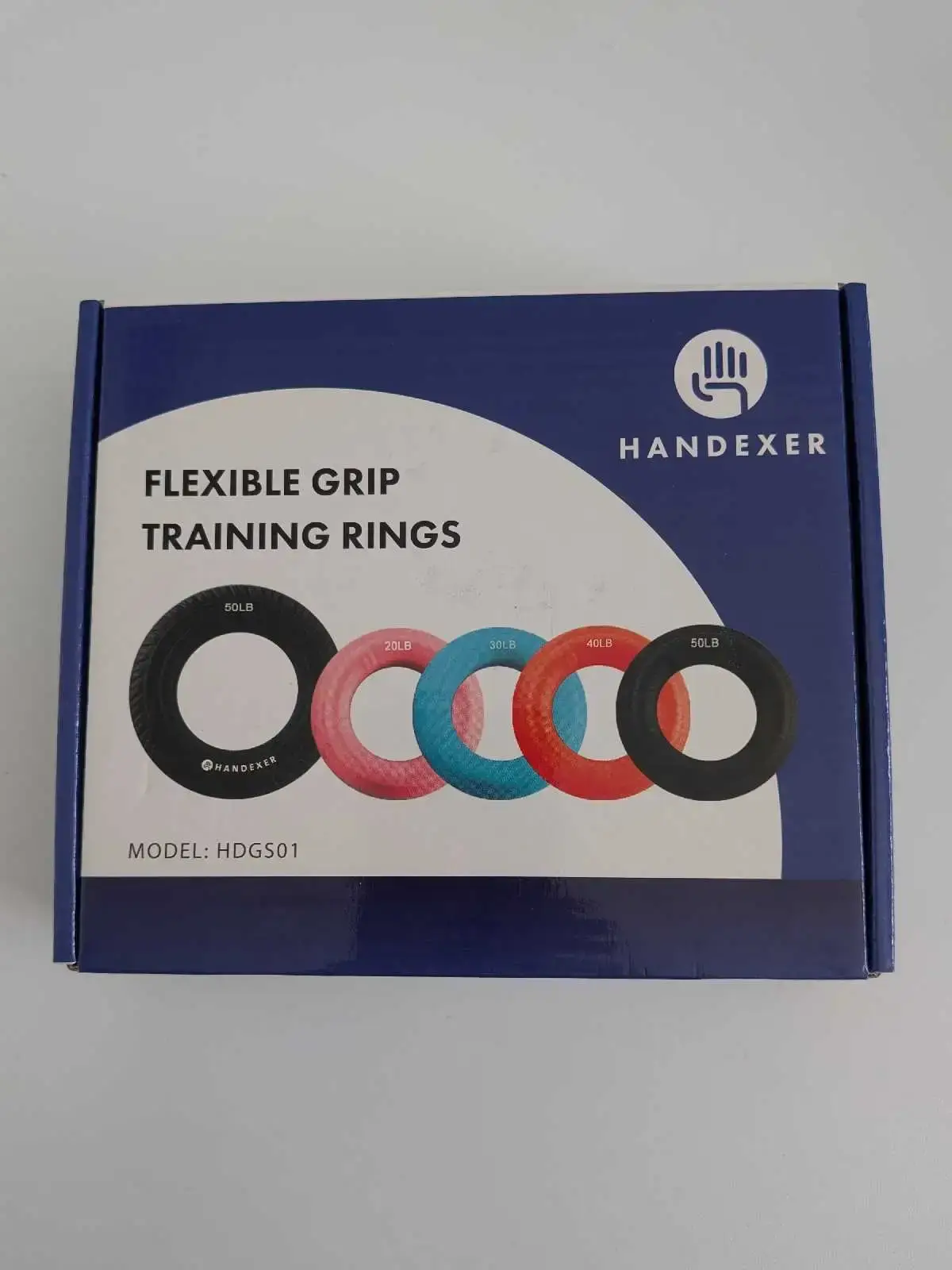 Handexer Flexible Grip Strength Training Rings Set