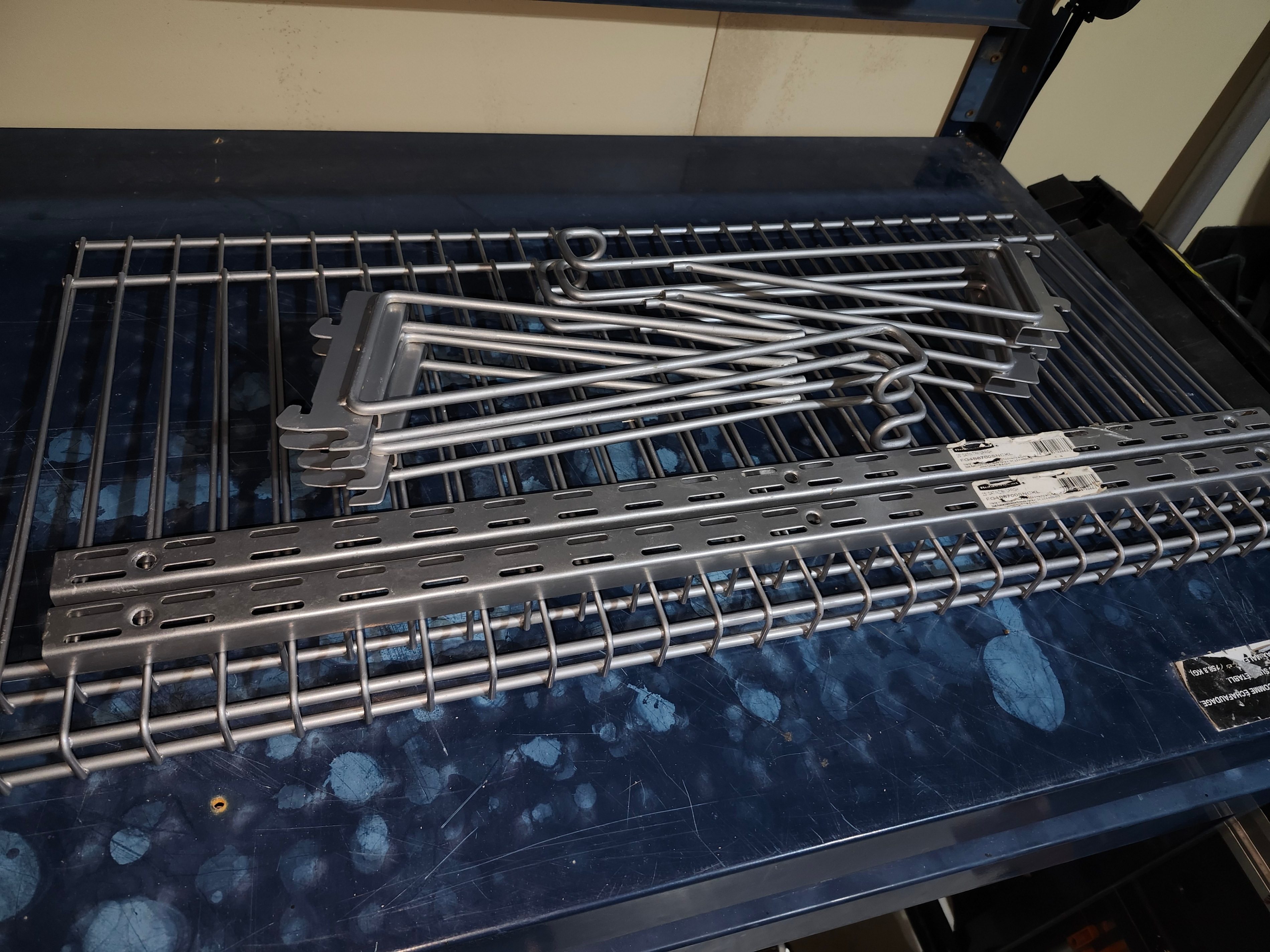 2 Tier angled wall mount shelf.