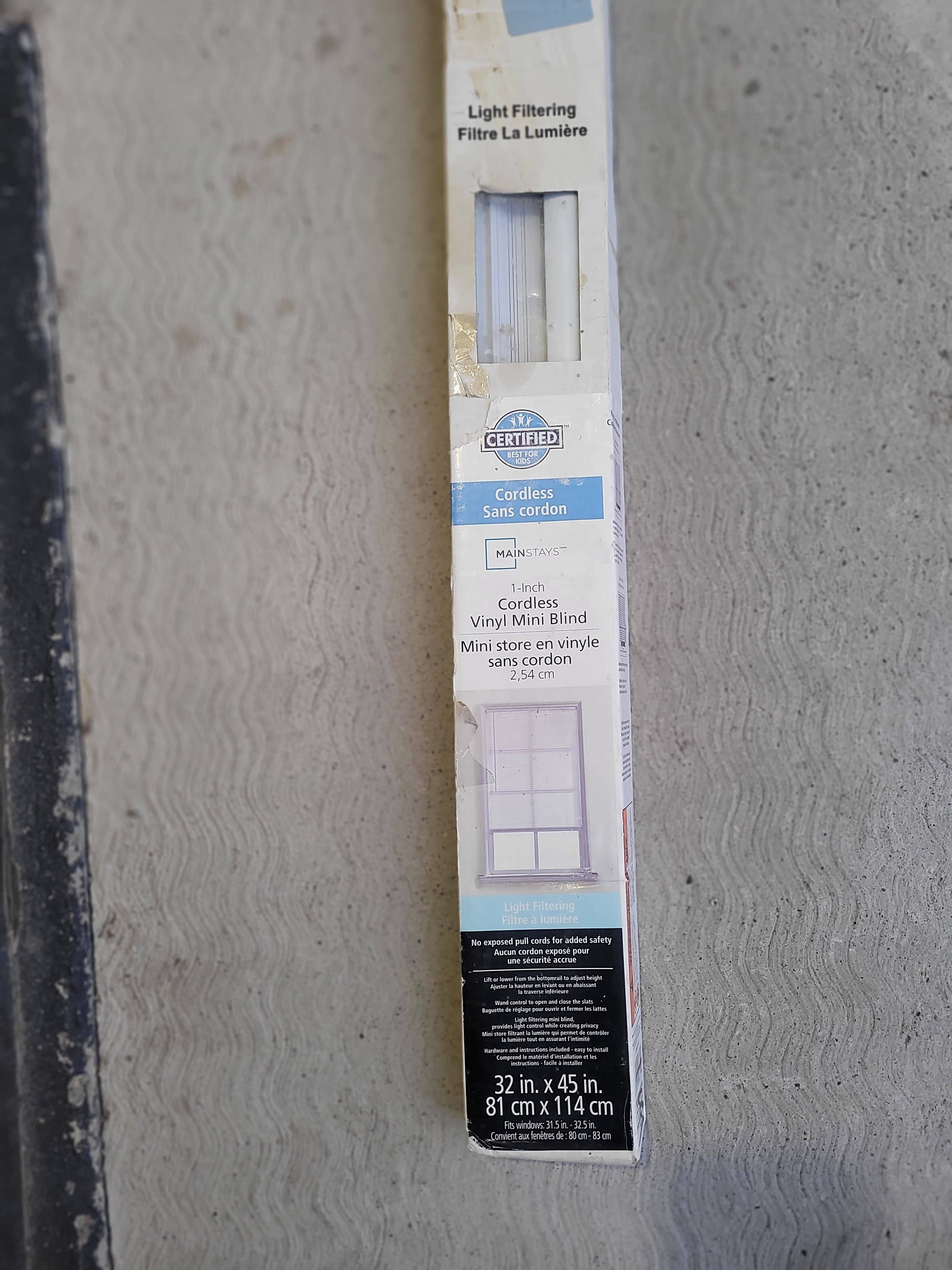Mainstays cordless vinly mini blinds - photo 3