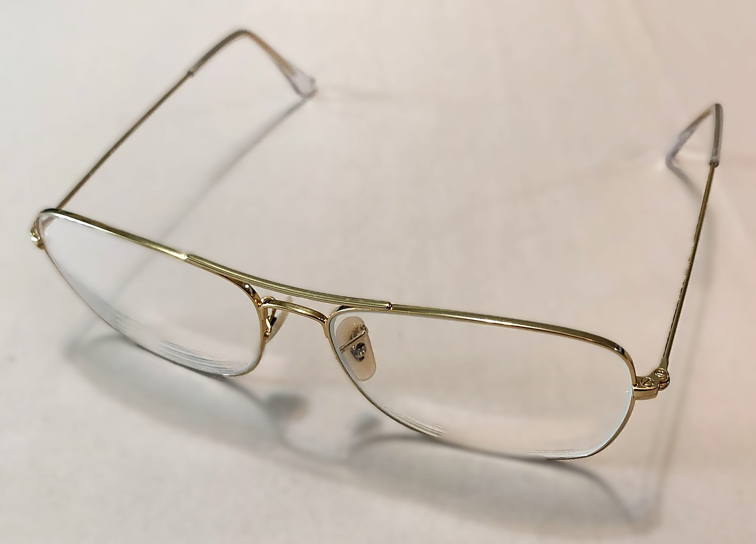 Ray-Ban RB 6498 Gold Aviator Eyeglasses 57/15