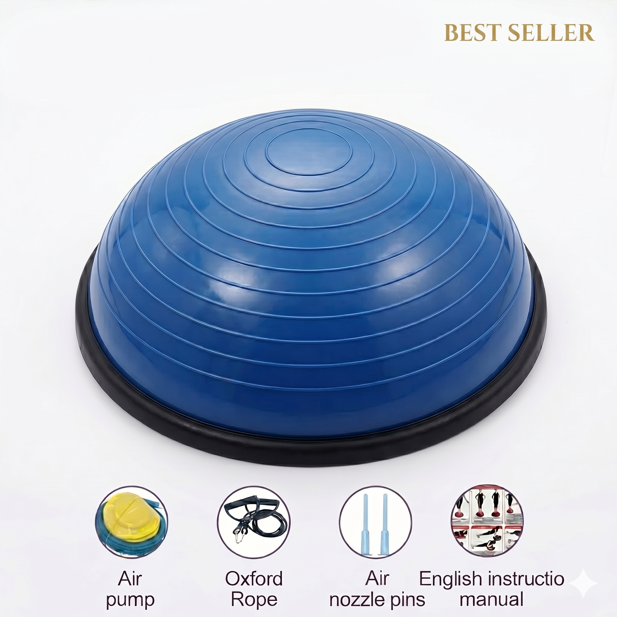 46cm Half Ball / Balance Ball / Exercise Ball - Brand New - photo 3