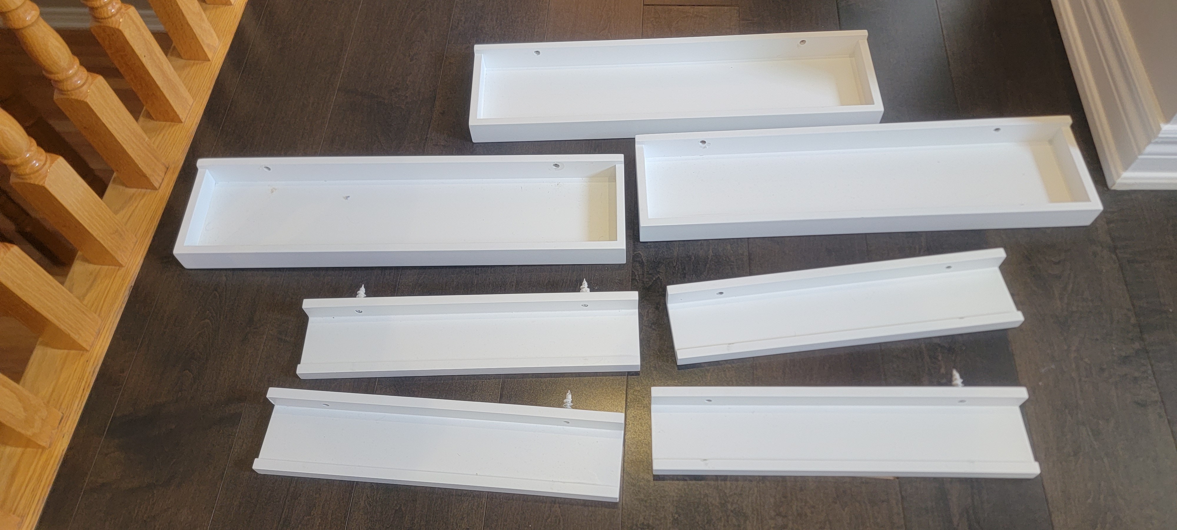 7 floating book shelves
