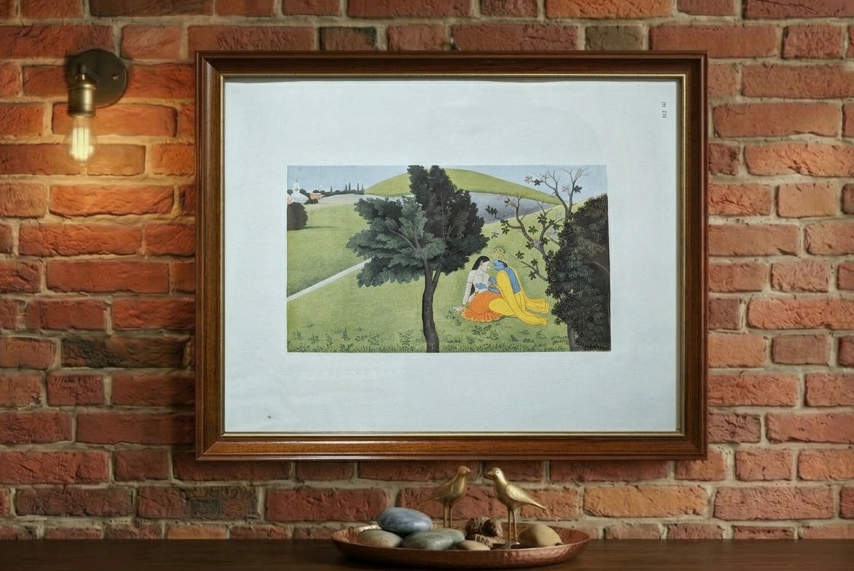 Garden of Eternal Love  - Radha Krishna - Wall Frame
