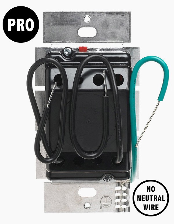 Lutron Caseta PRO 5A in-wall, no neutral switch, PD-5WS-DV-WH - photo 4