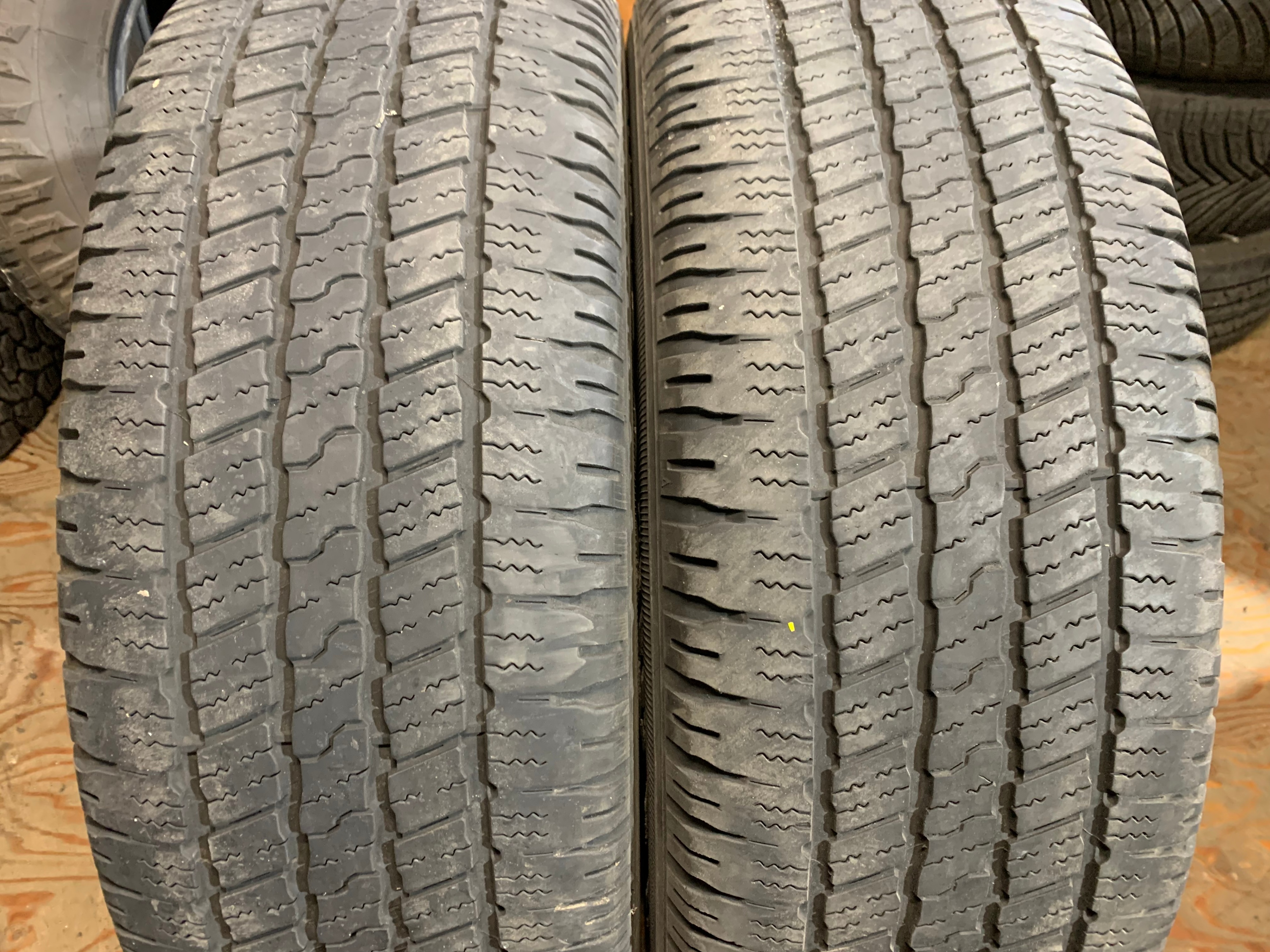 PAIR of 275/60/20 M+S Goodyear wrangler SR-A with 60% tread
