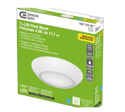 7in LED Flush Mount Light
