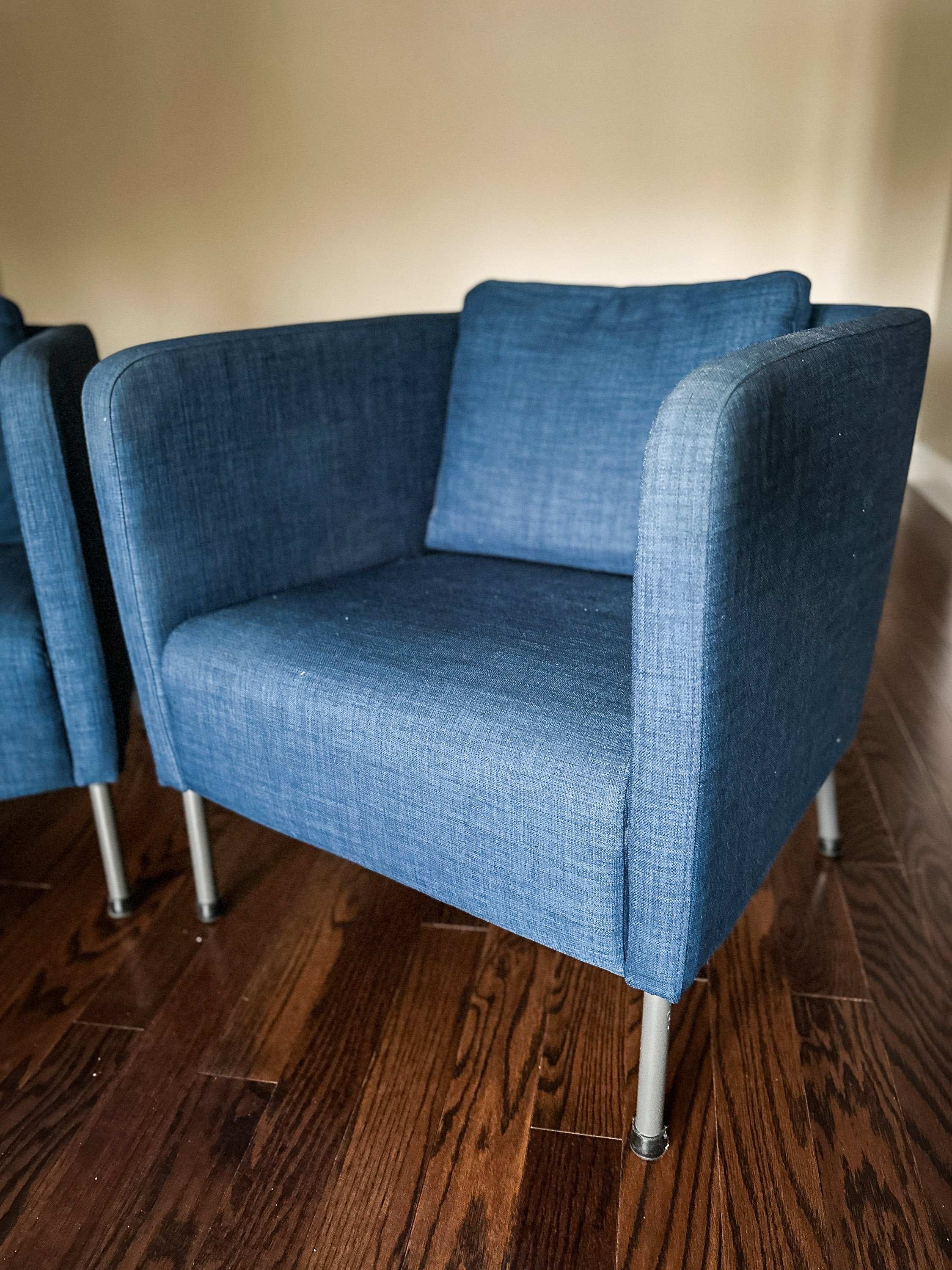 IKEA EKERÖ armchair in Skiftebo dark blue fabric - photo 3