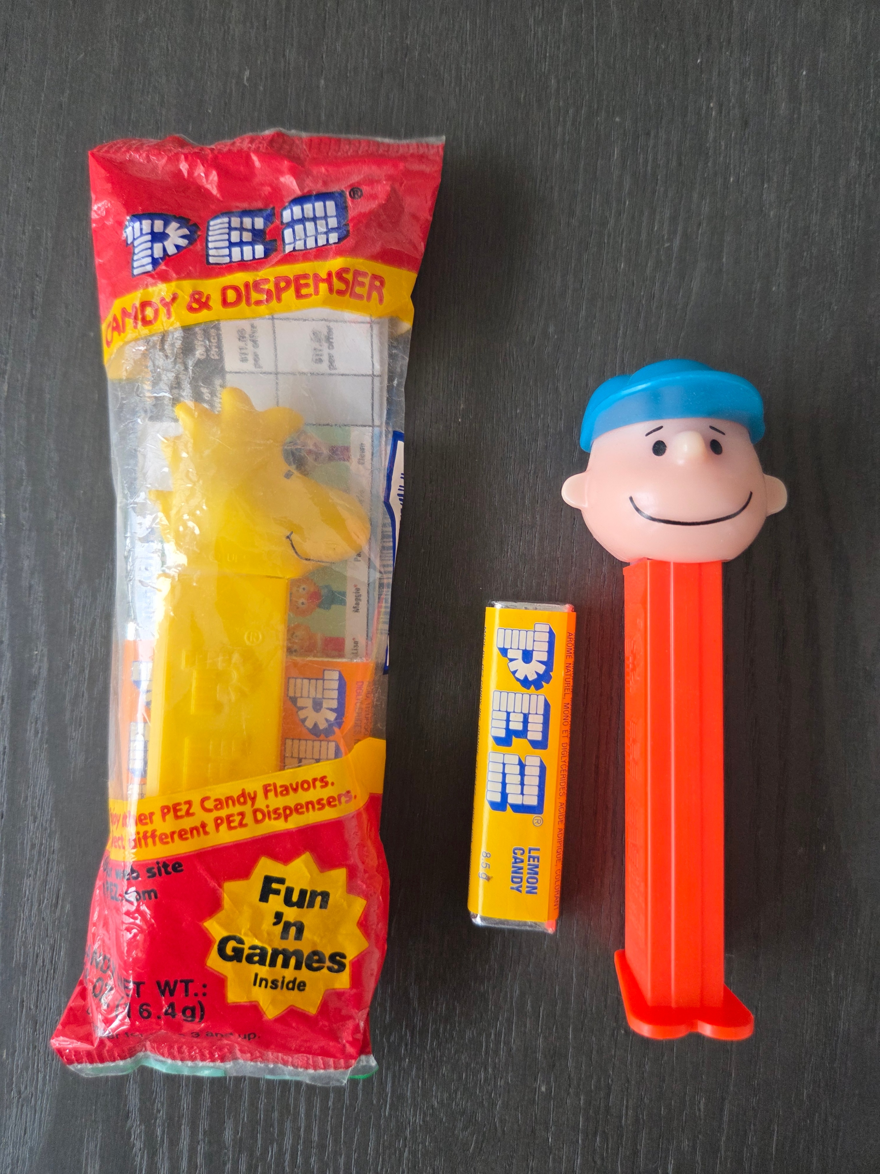 Charlie Brown and Woodstock Pez Dispensers