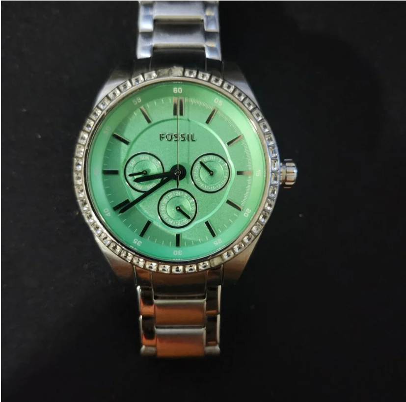 Fossil Men's Multifunctional watch blue dial and silver colorway - photo 3
