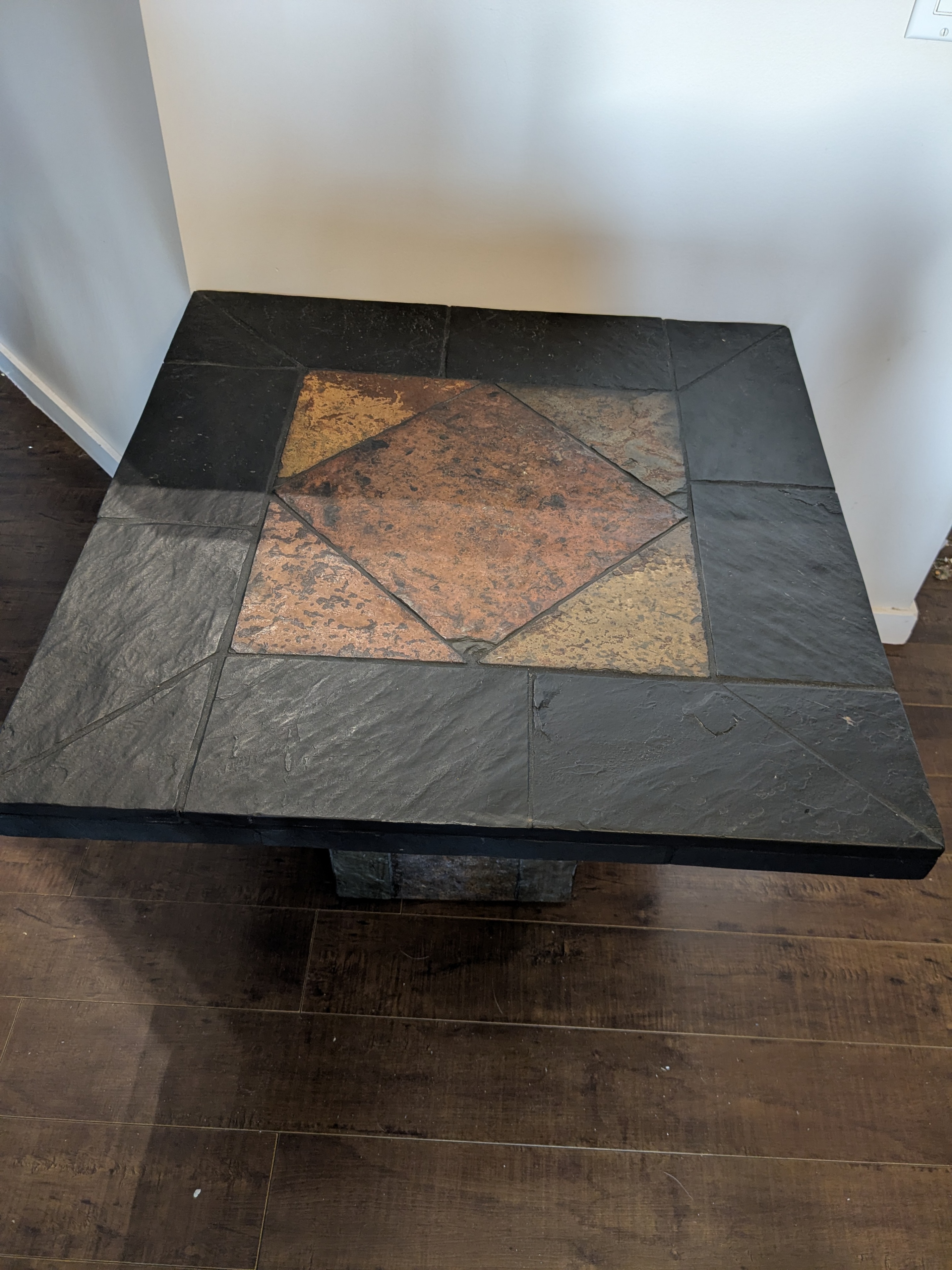 Stone Tile Top Coffee Table and End Table - photo 3
