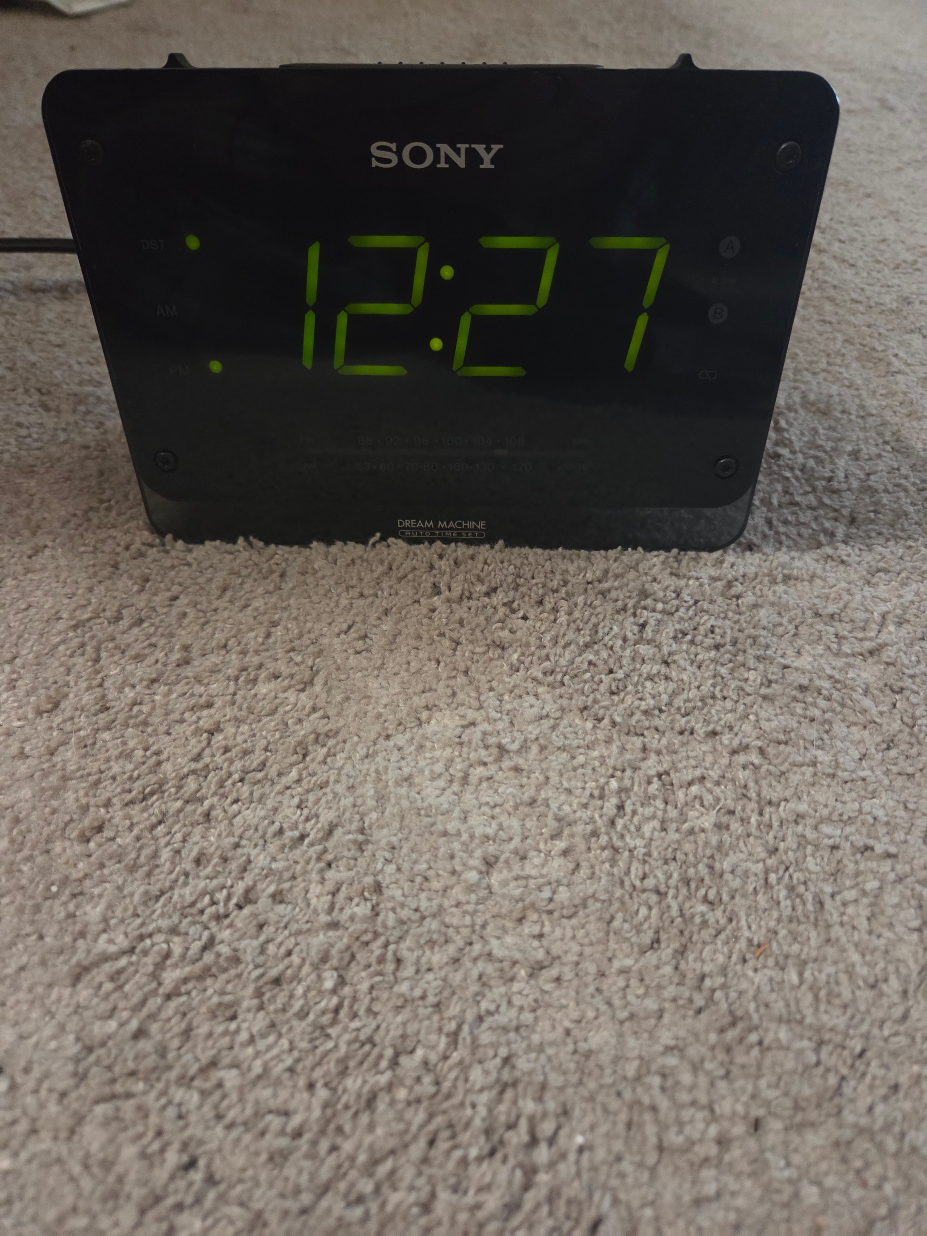 Sony Dream Machine LARGE DIGITS Dual Alarm Clock Radio, Melody