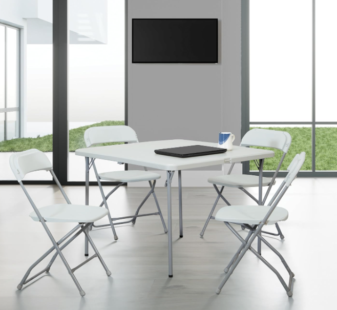 Folding Table and 4 Chairs Set - New in box