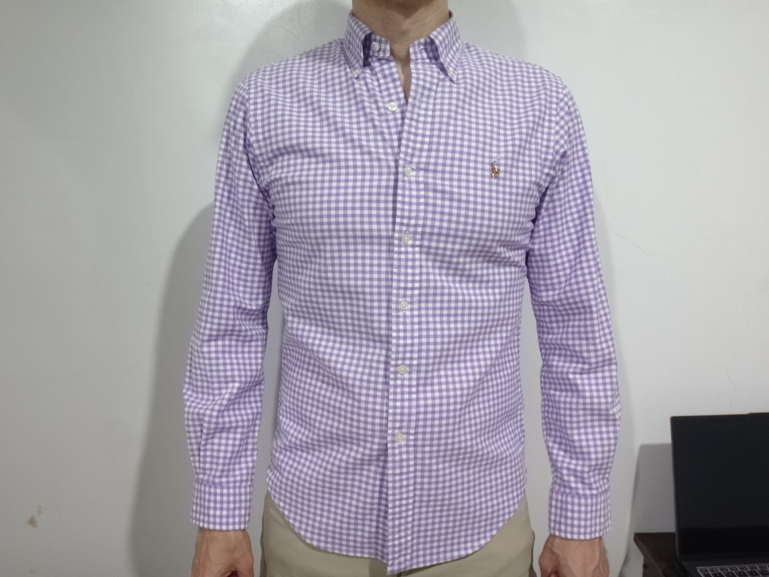 ✅👍🆕POLO 🏇 RALPH LAUREN Men's Small Slim Fit Stretch Oxford Shirt