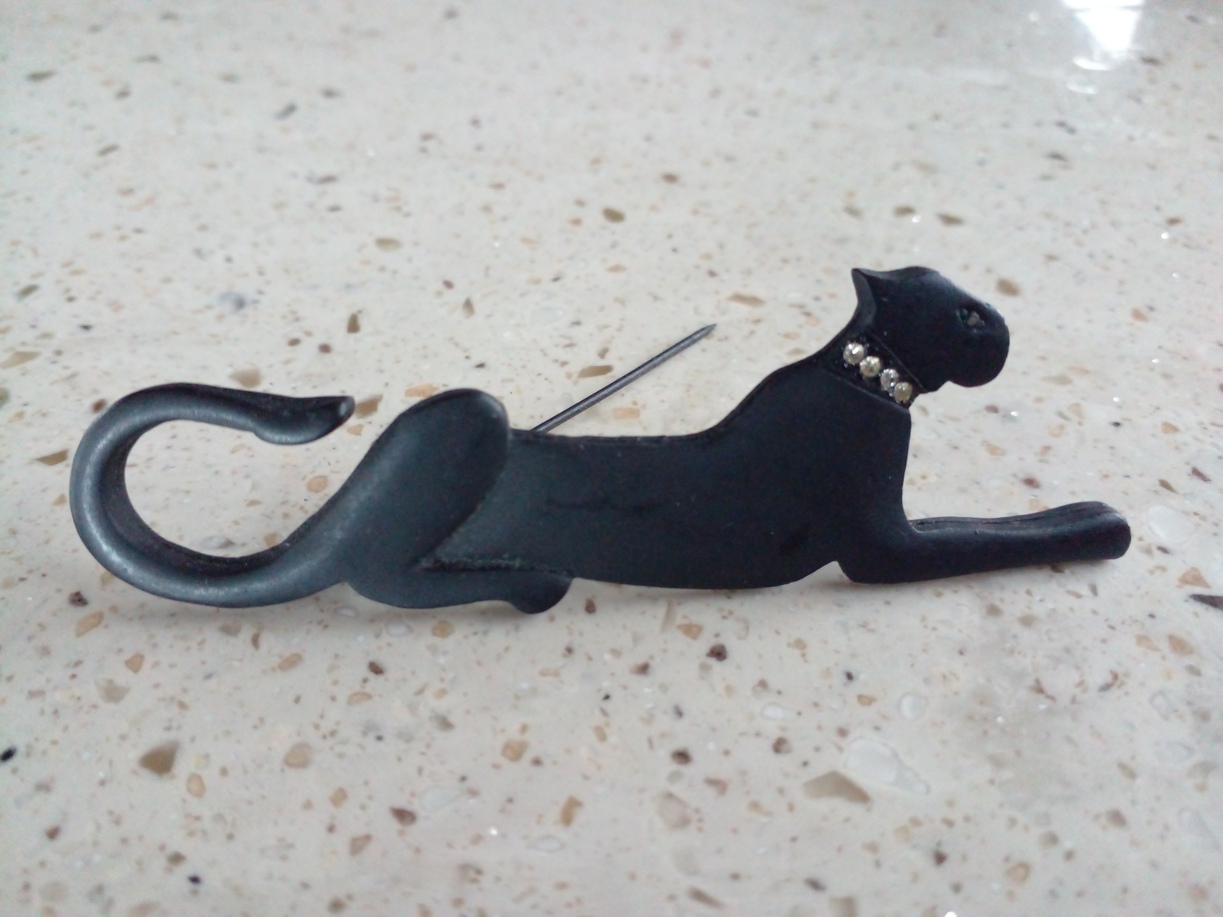 Black jaguar pin