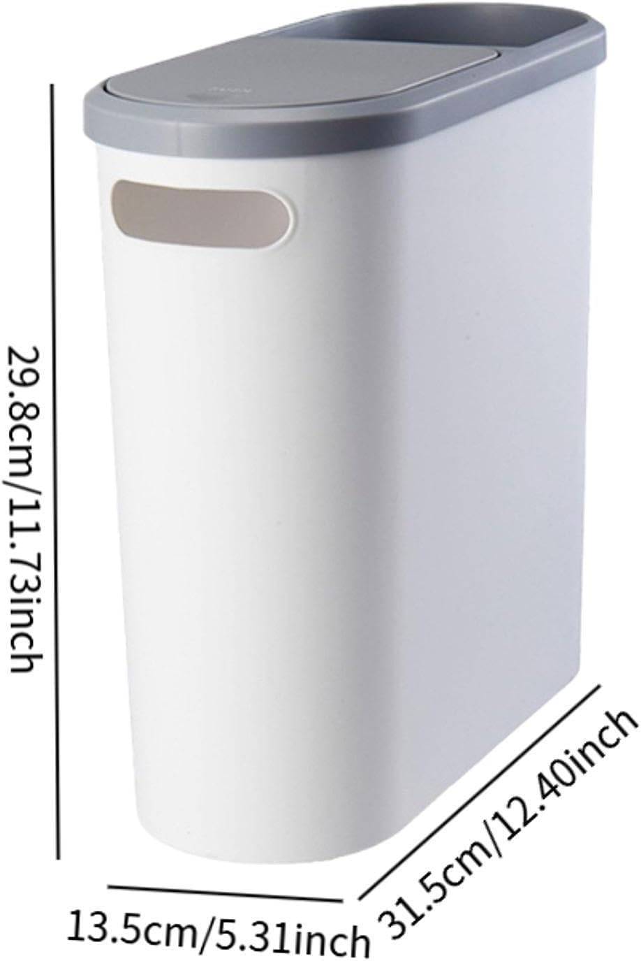 Slim Trash Can with Lid - photo 2