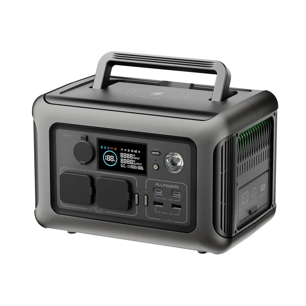 ALLPOWERS R600 Portable Power Station - 299Wh/600W LiFePO4 - photo 2