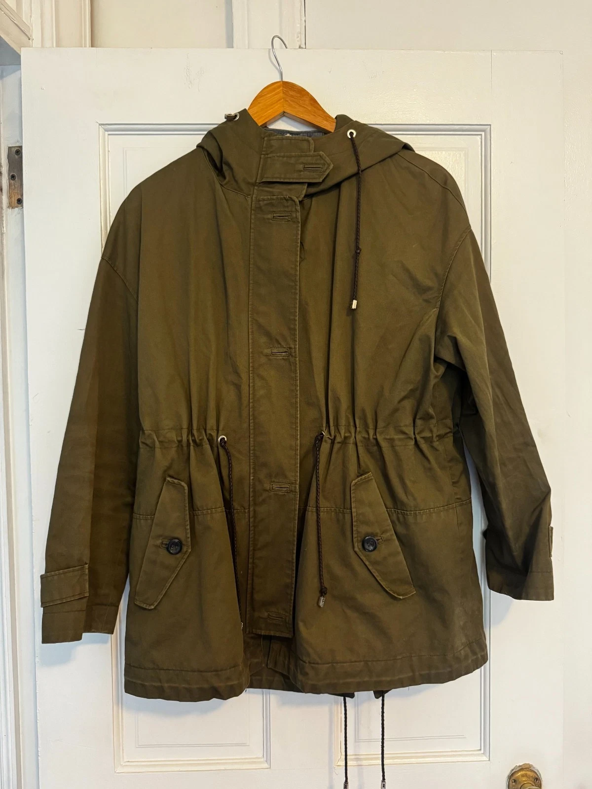 Mossimo Dutti Parka Jacket, Olive, Women's M
