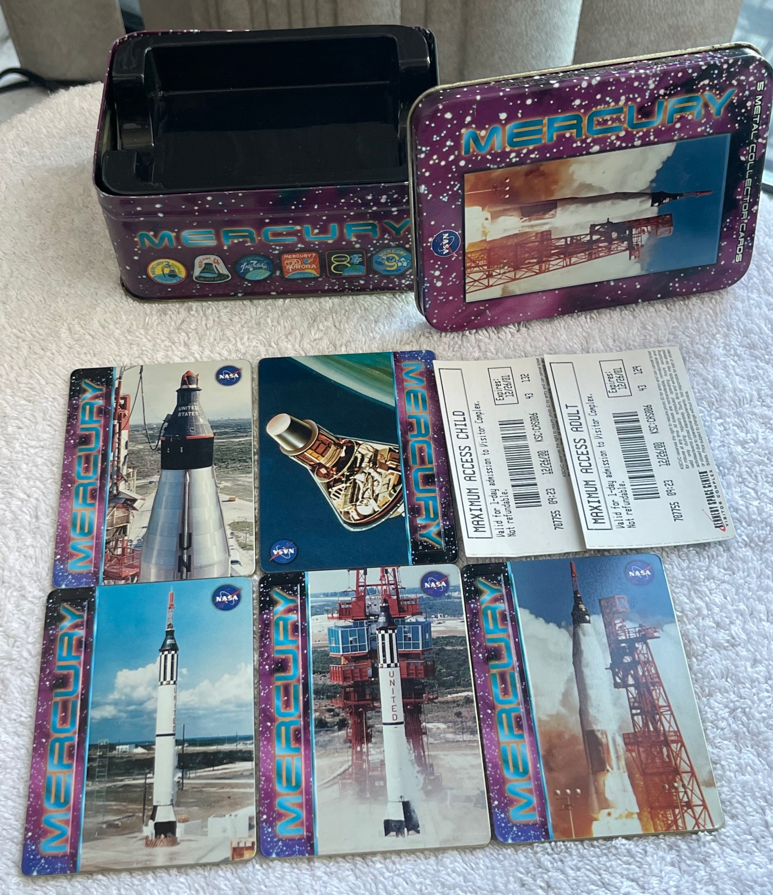 NASA Metallic Cards & Vintage 2000 Ticket Set - photo 2
