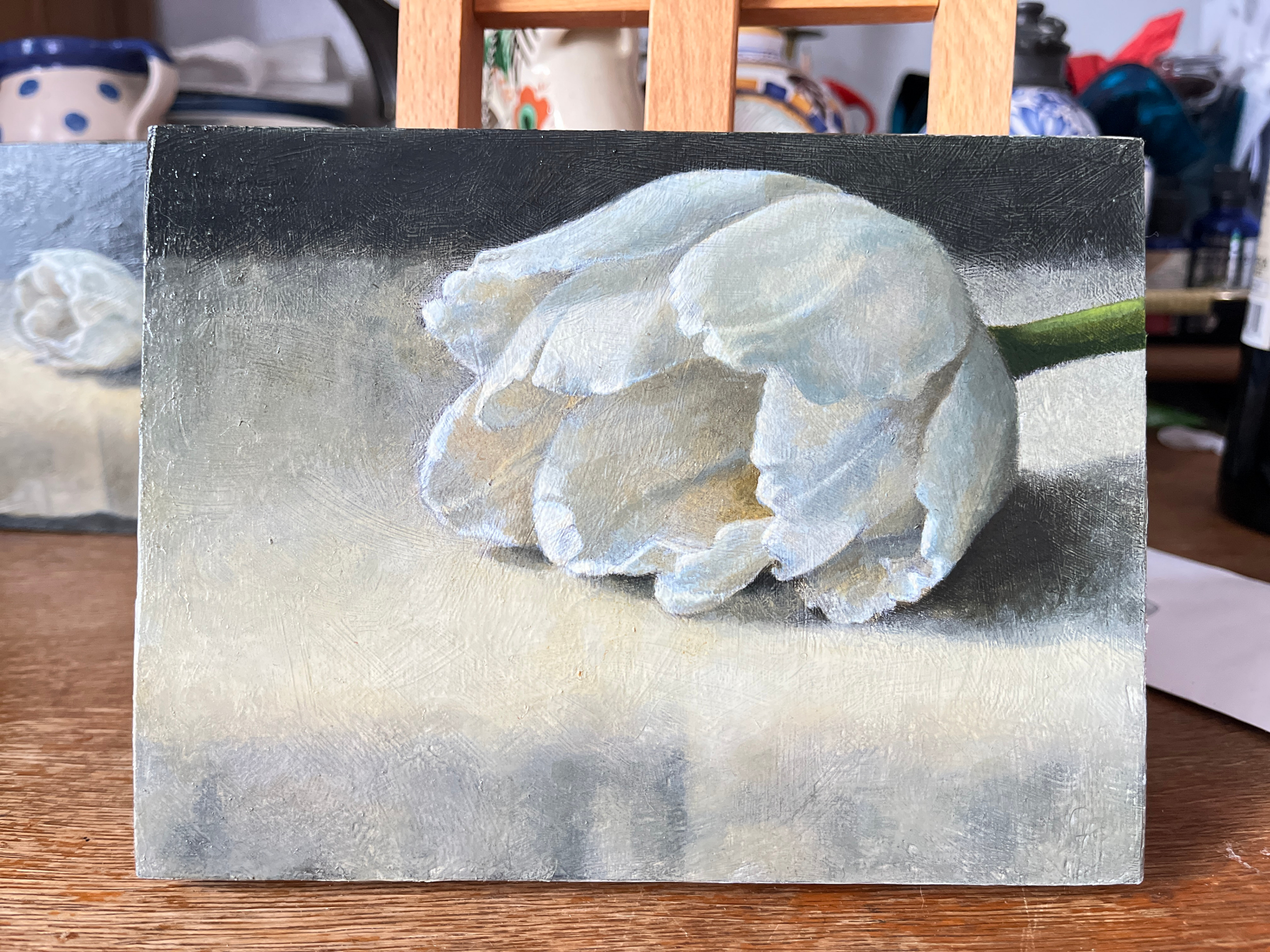 Original Oil Painting | White Tulip - photo 2