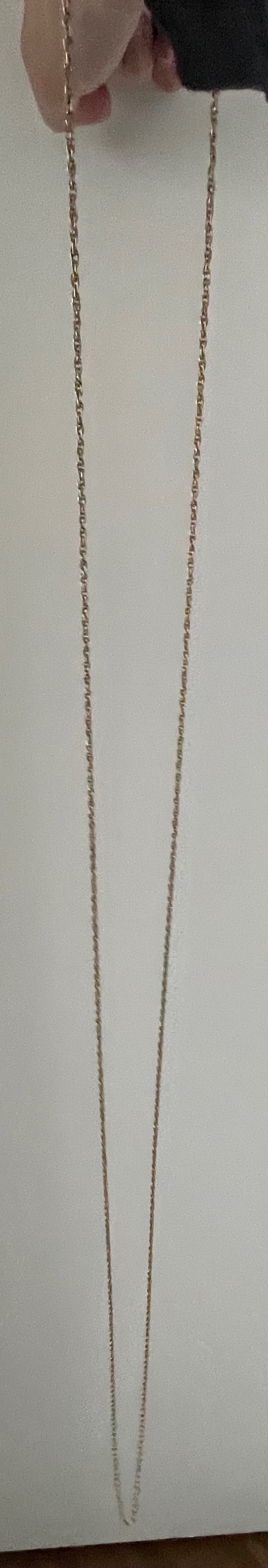 Rare 8ft Vintage "Endless" Guard Chain - 61g Heavy Brass - photo 2