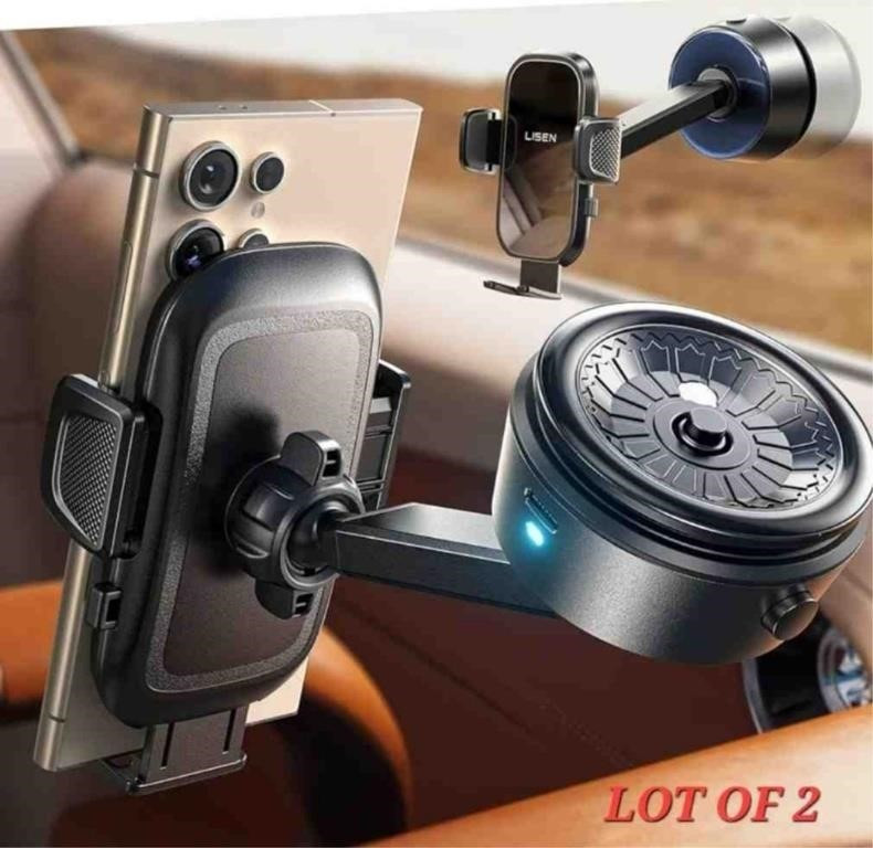 LISEN Electric Retractable Car Phone Mount.