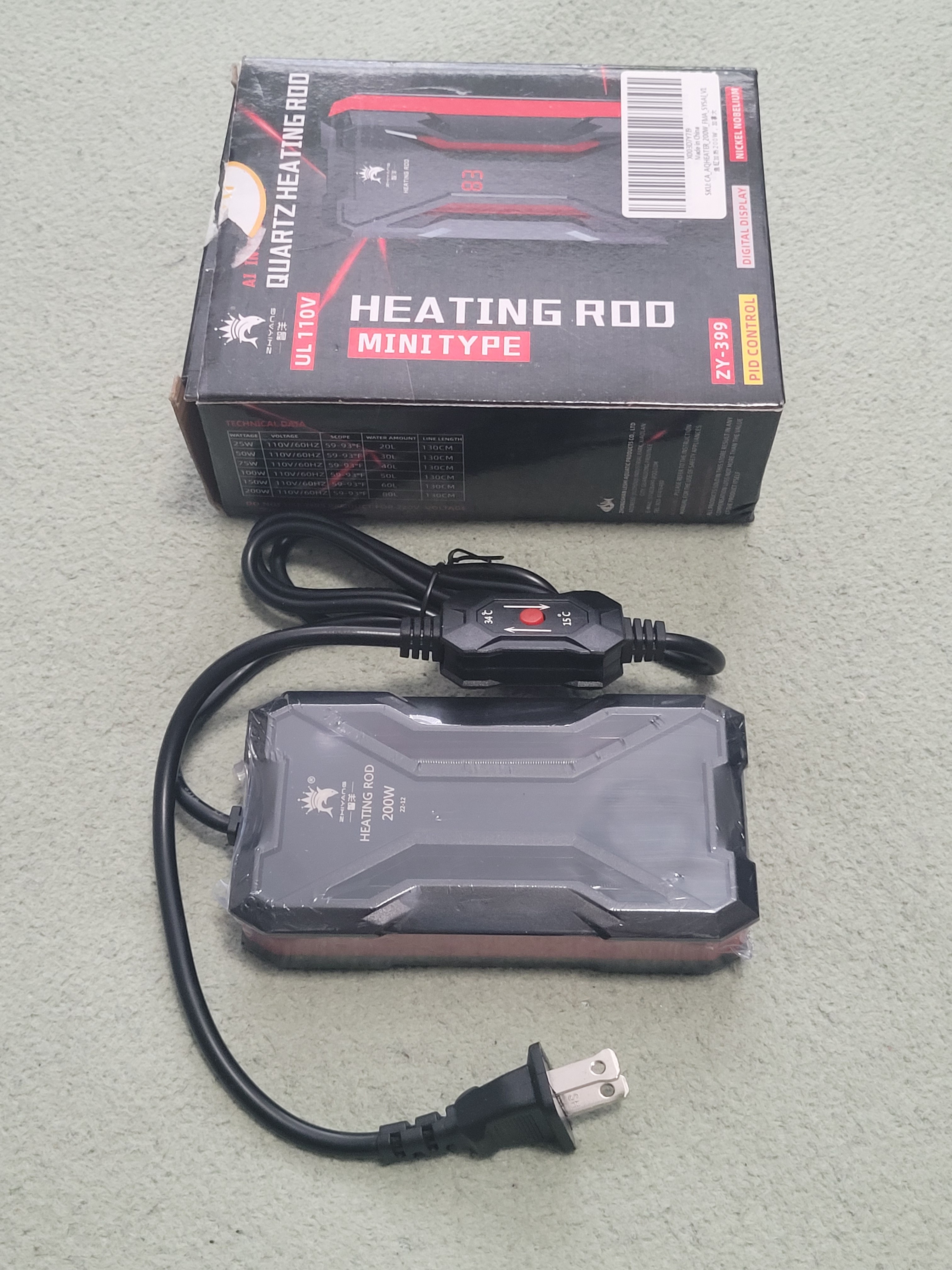 Ai Inteligent Mini Type Quartz Heating Rod Aquarium Heater