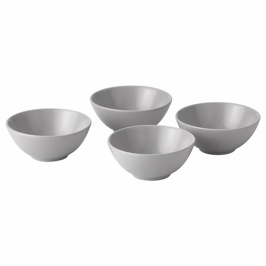 34-piece IKEA FÄRGKLAR Dinnerware Set - Matte Light Gray - photo 4