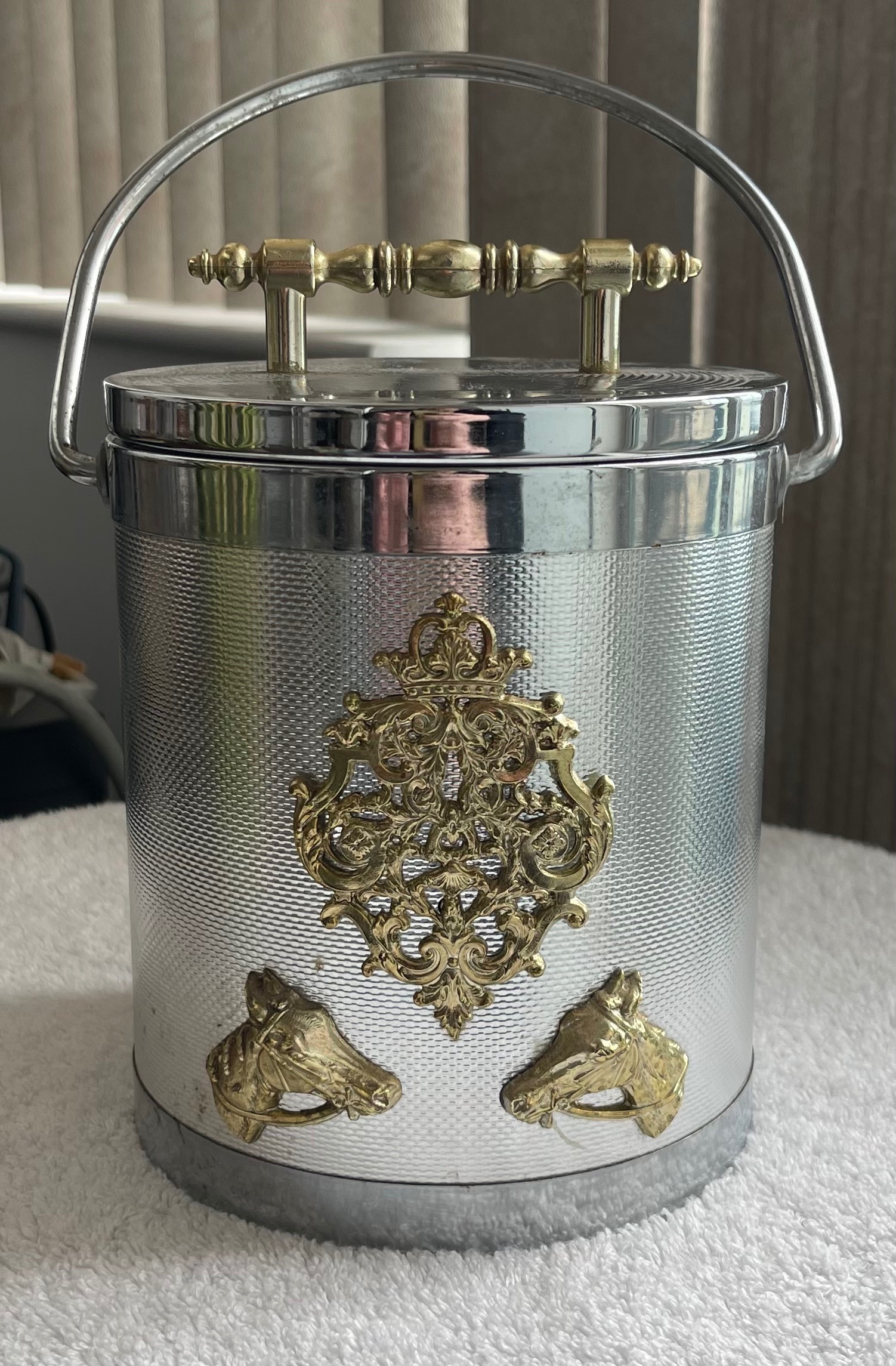Vintage Japanese Equestrian Ice Bucket - Horse Head Design
