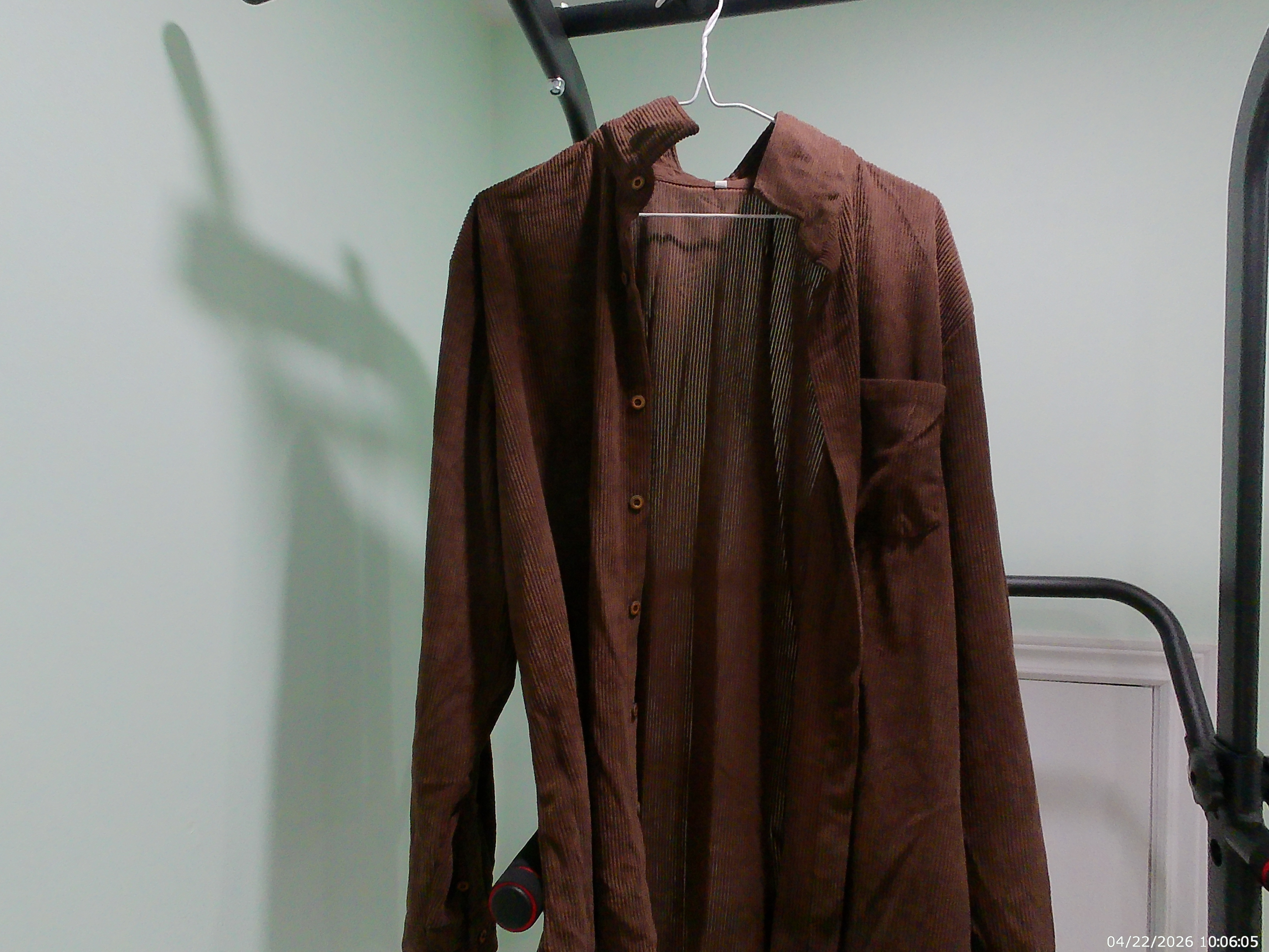 Brown Corduroy Button-Up Shirt - photo 3