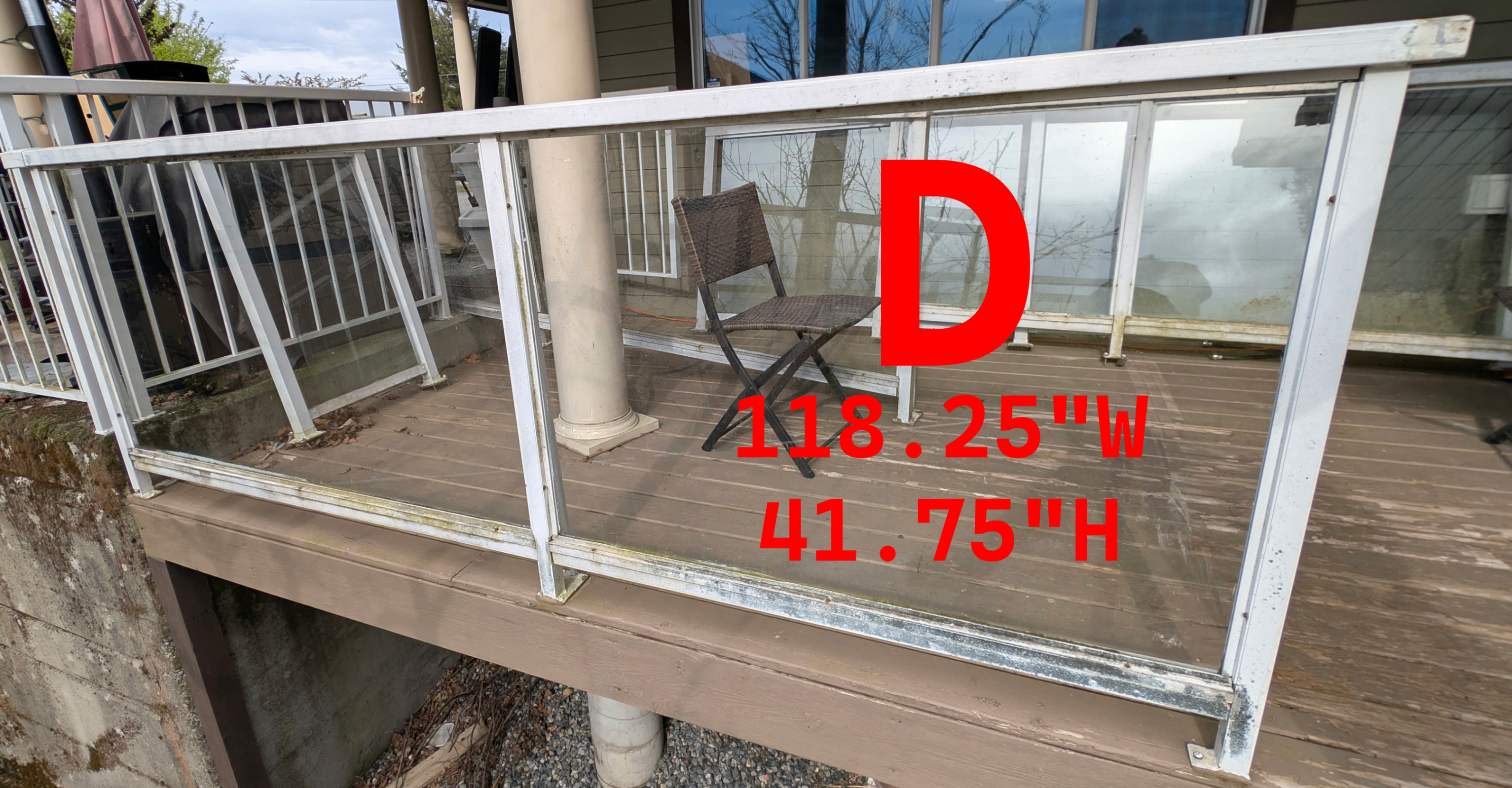 Aluminum glass railings - framed & top mount - photo 5