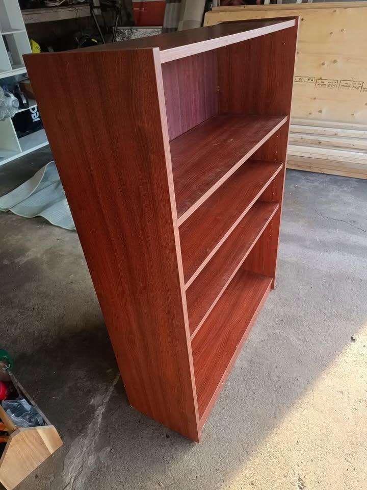 Bookcase 4 Shelves – Cherry Finish – Heavy Duty - photo 4