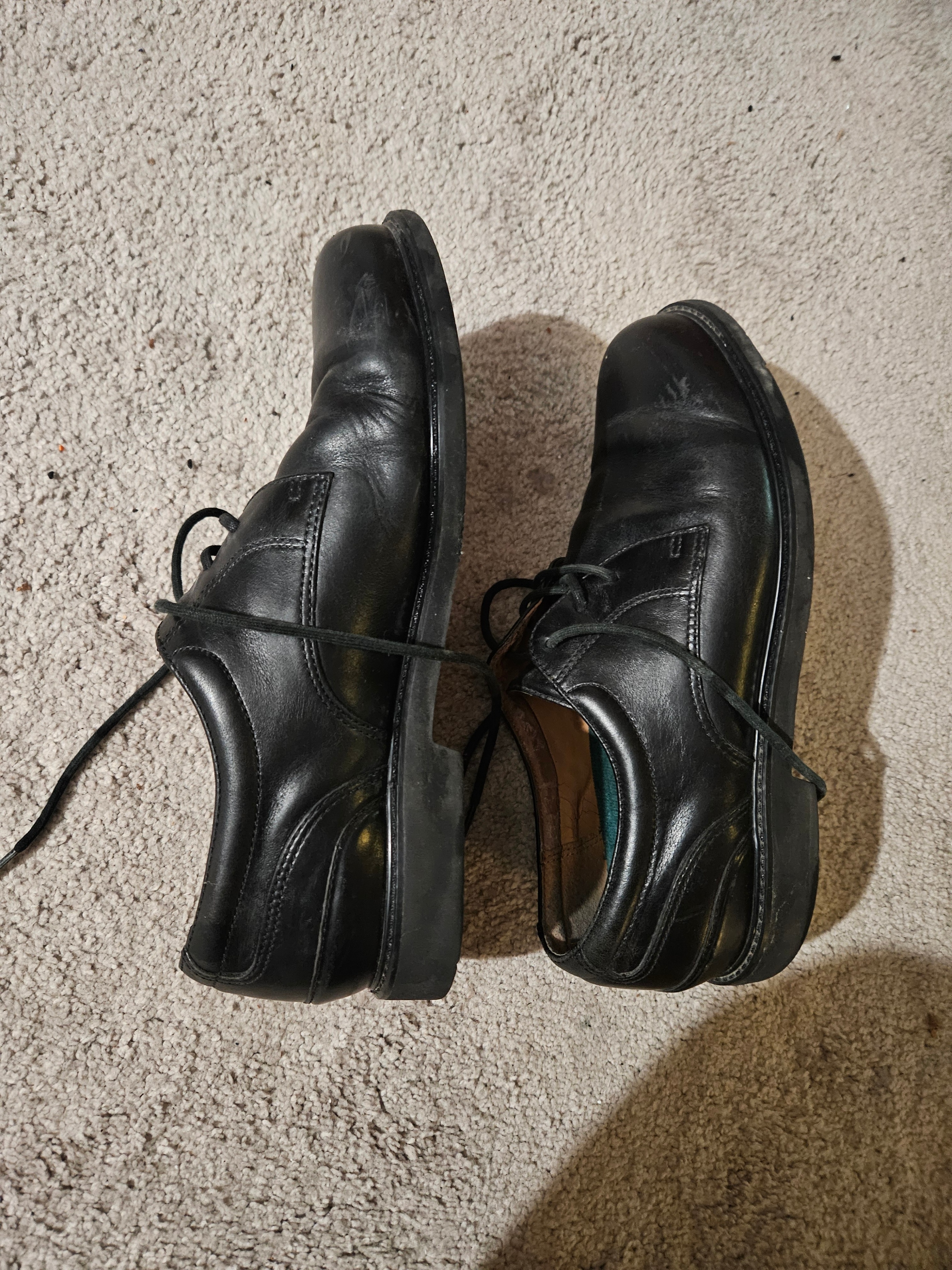 ROCKPORT Black Leather Oxford Lace-Up Shoes, Men’s 9-9.5 Approx - photo 2