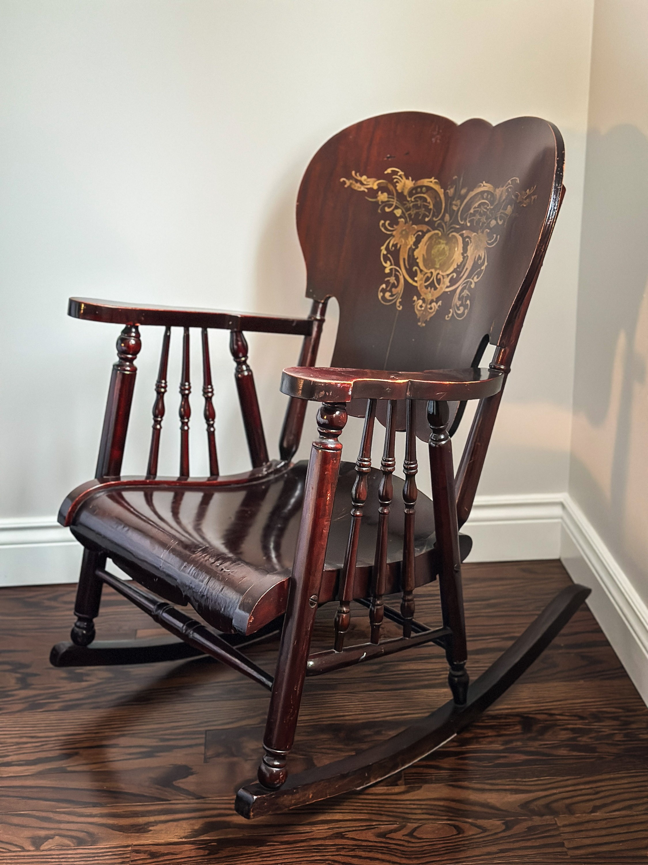 Antique Wooden Rocking Chair