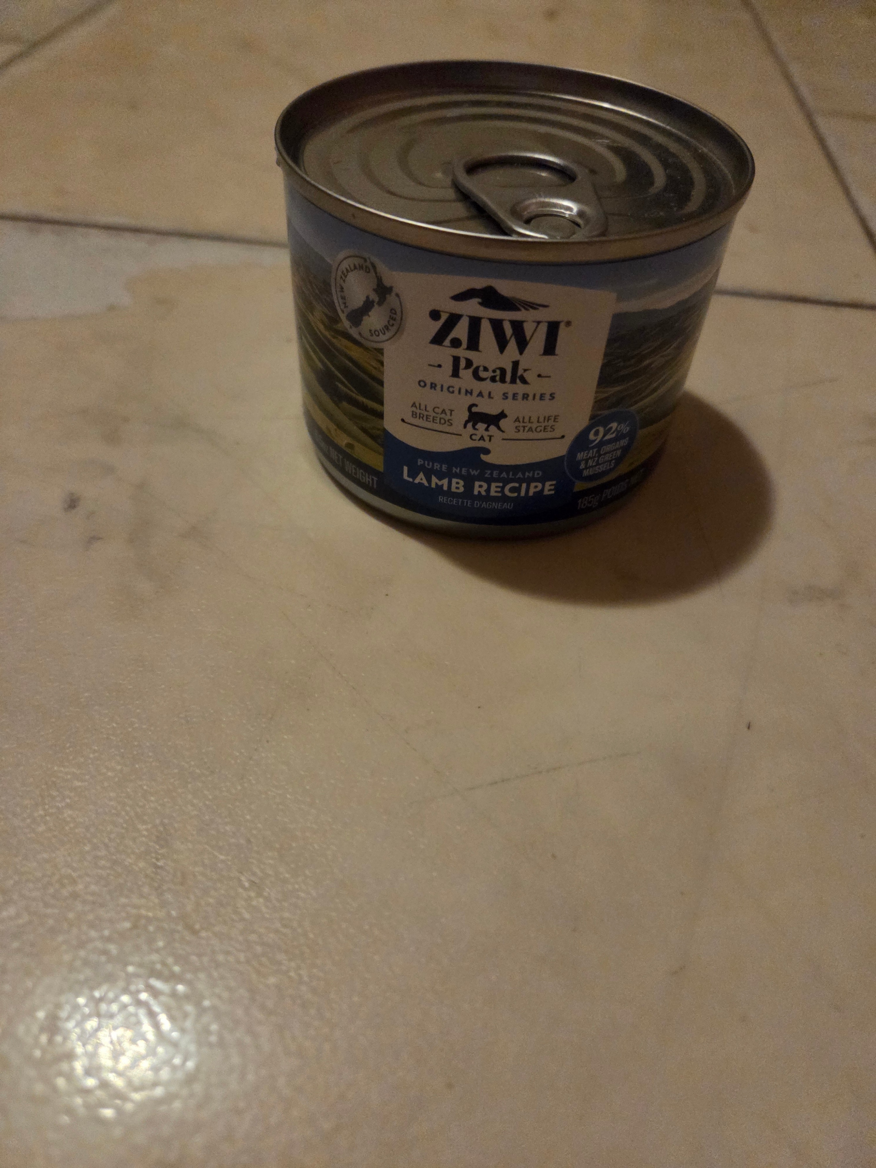 Ziwi Peak Lamb Premium Canned Wet Cat Food 6.5oz/185g