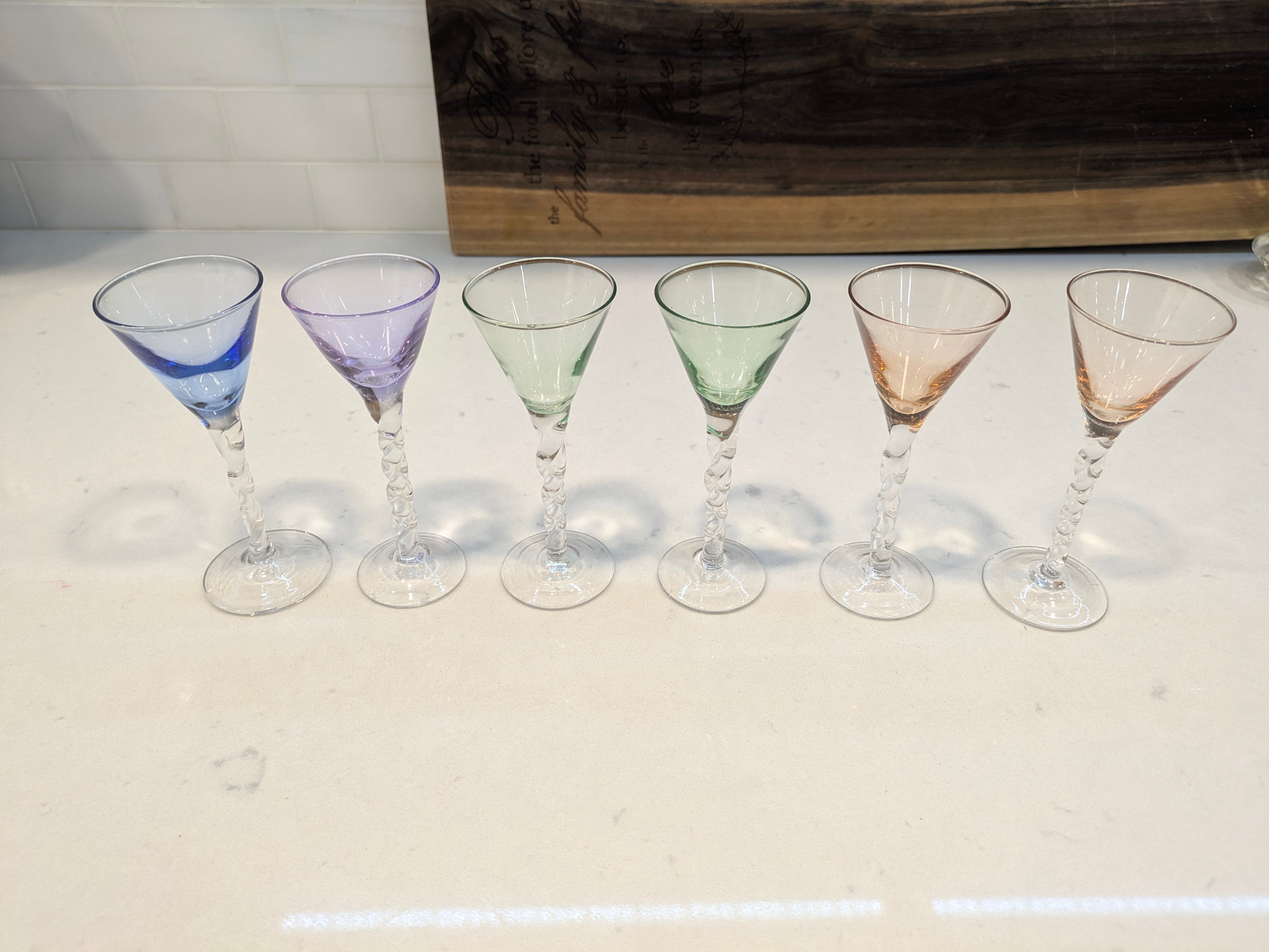 Set of 6 Cordial shot Glasses