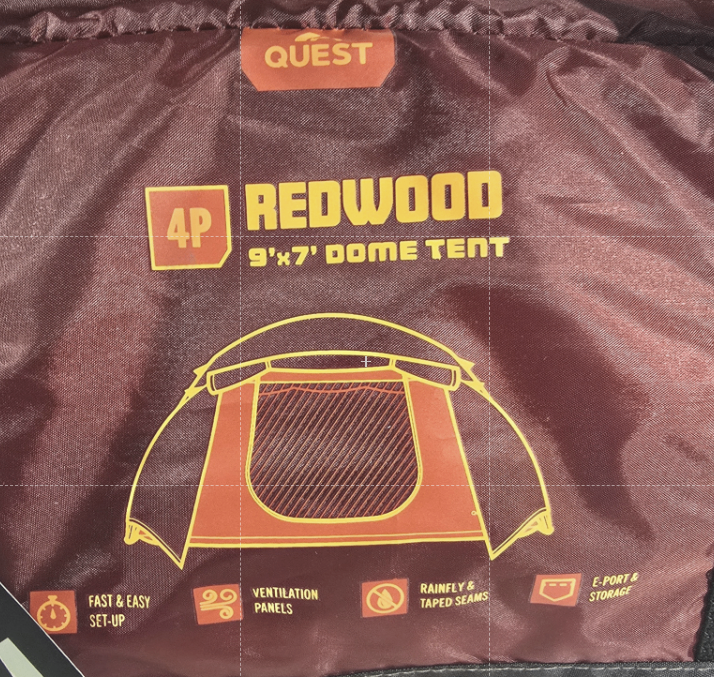NEW Quest Redwood 4 Person 9x7 Dome Tent - photo 4